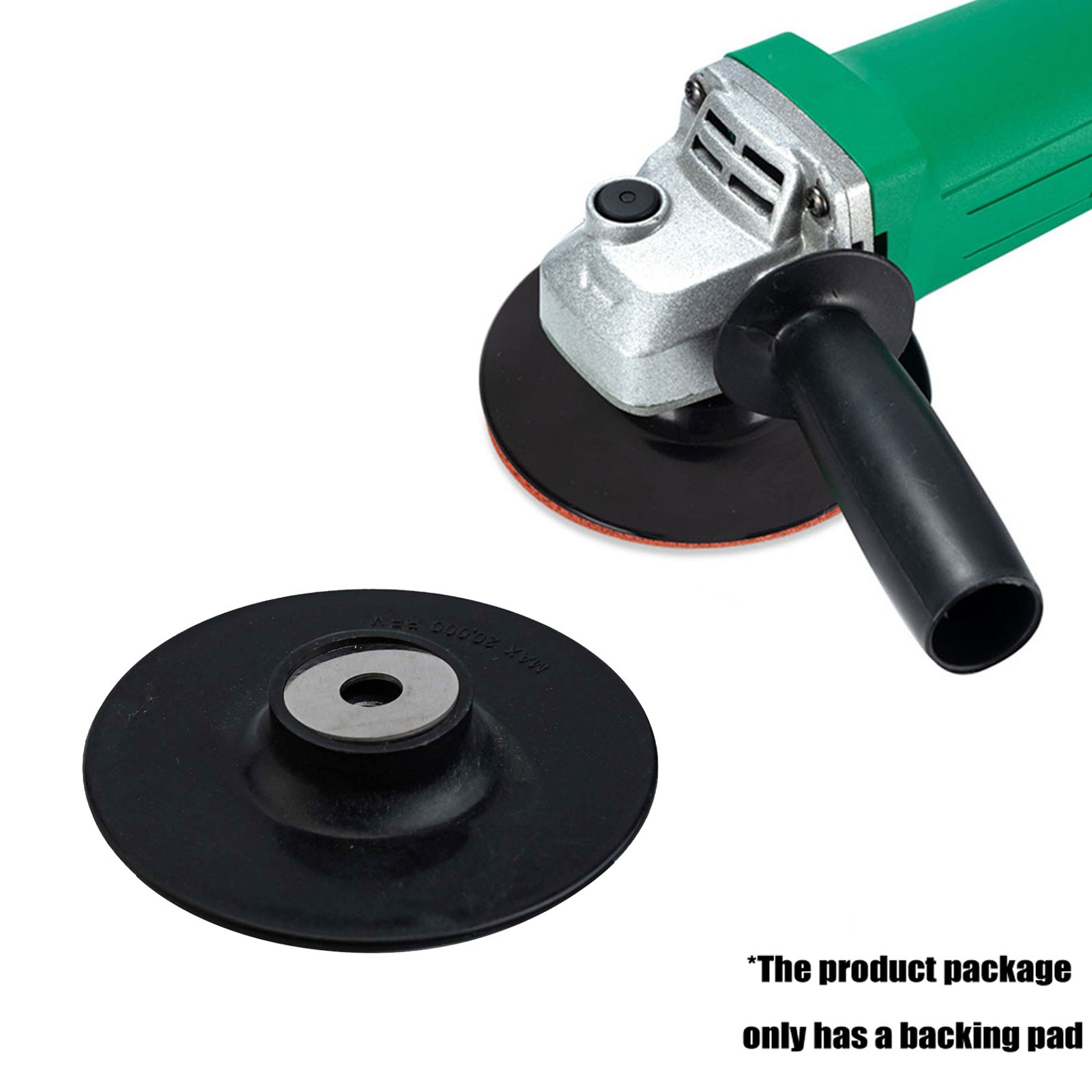 Convenient 100mm Backing Pad for Angle Grinder Fibre Discs with Lock Nut