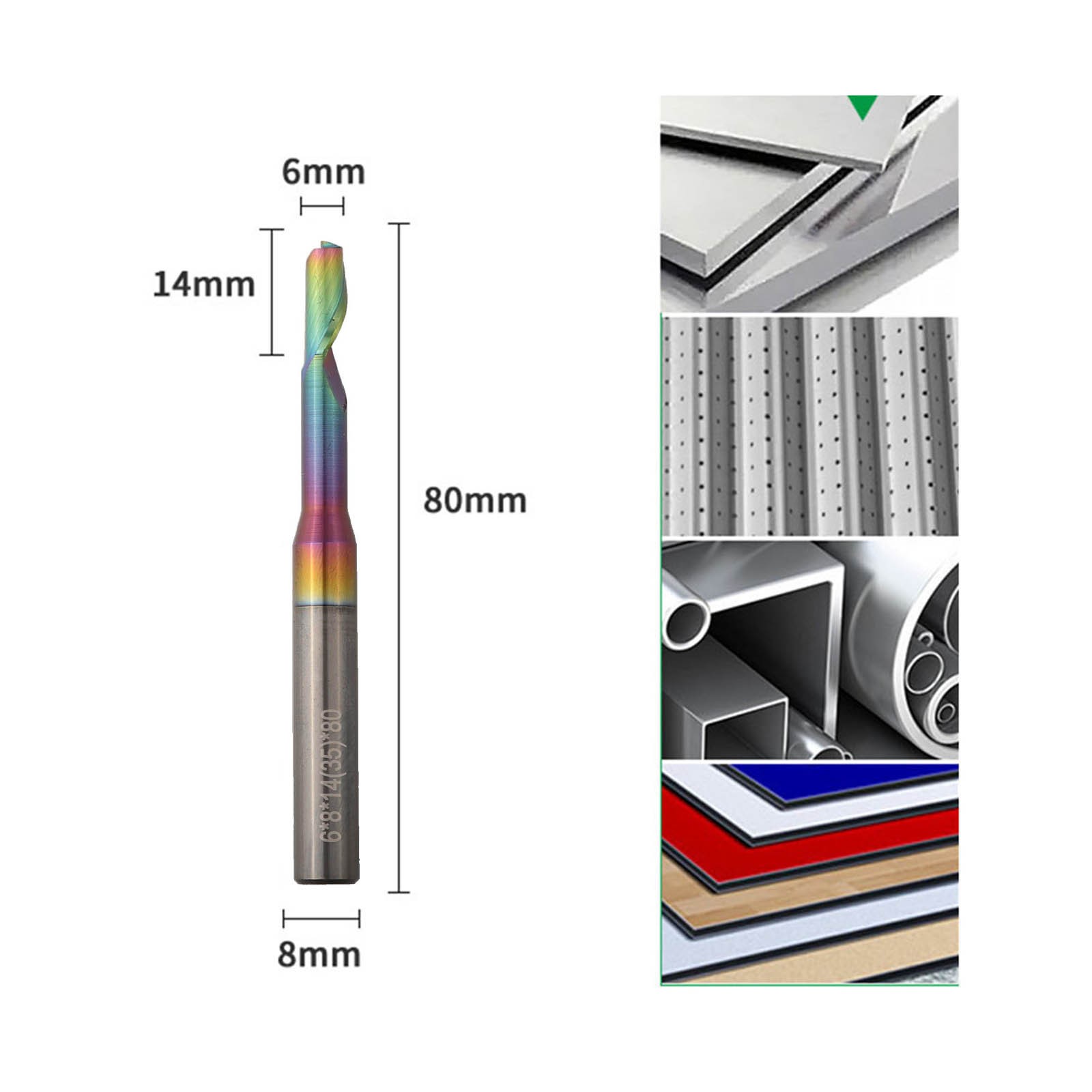 Long lasting Aluminum Milling Cutter with Up and Down Spiral Machining - Picture 35 of 82