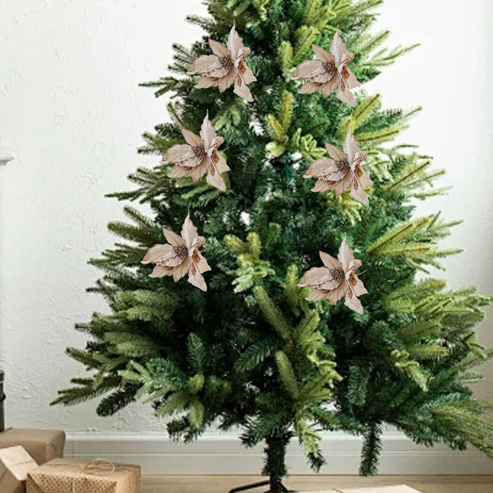 Festive and Eye catching Christmas Flower Pendant 10 23 Inches Diameter - Picture 19 of 27