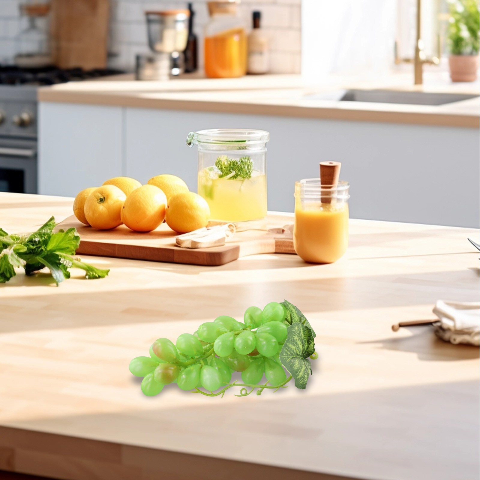 Gefälschte Obst Dekoration Realistische Trauben Wohndeko Authentisches Gewicht - Bild 18 von 38