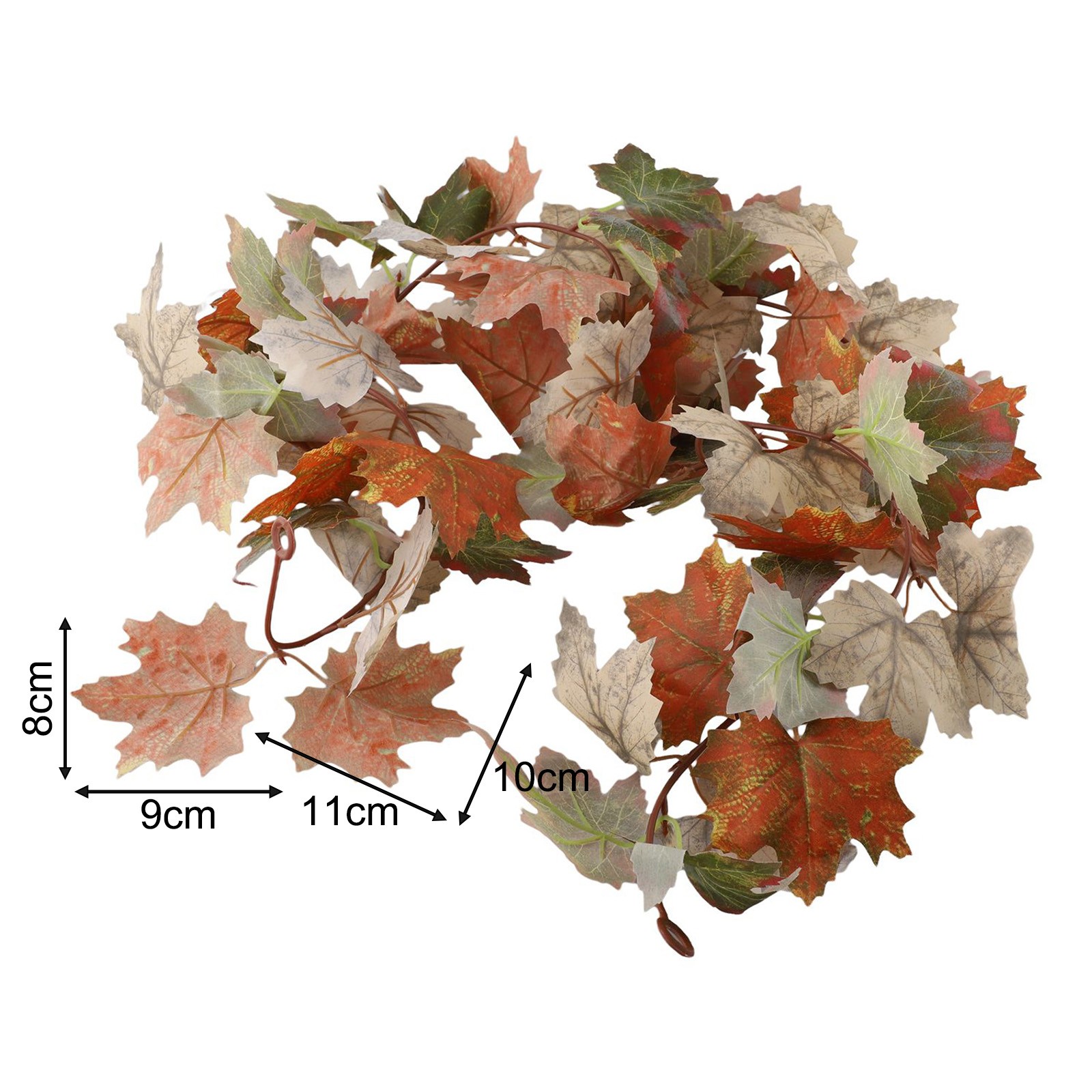 Artificial Fall Leaf Garland for Thanksgiving and Autumn For Home Decor - Picture 53 of 62