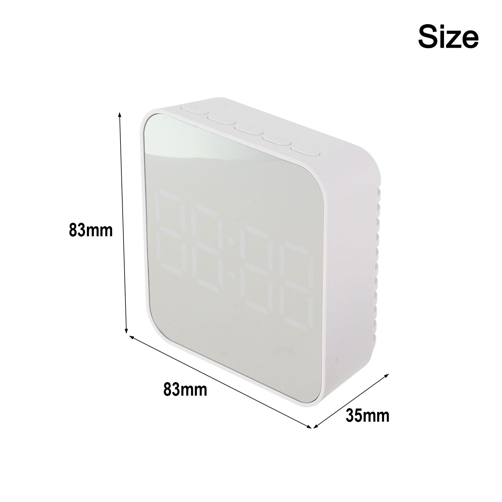 Voice Control LED Alarm Clock Multi Functionality Adjustable Brightness