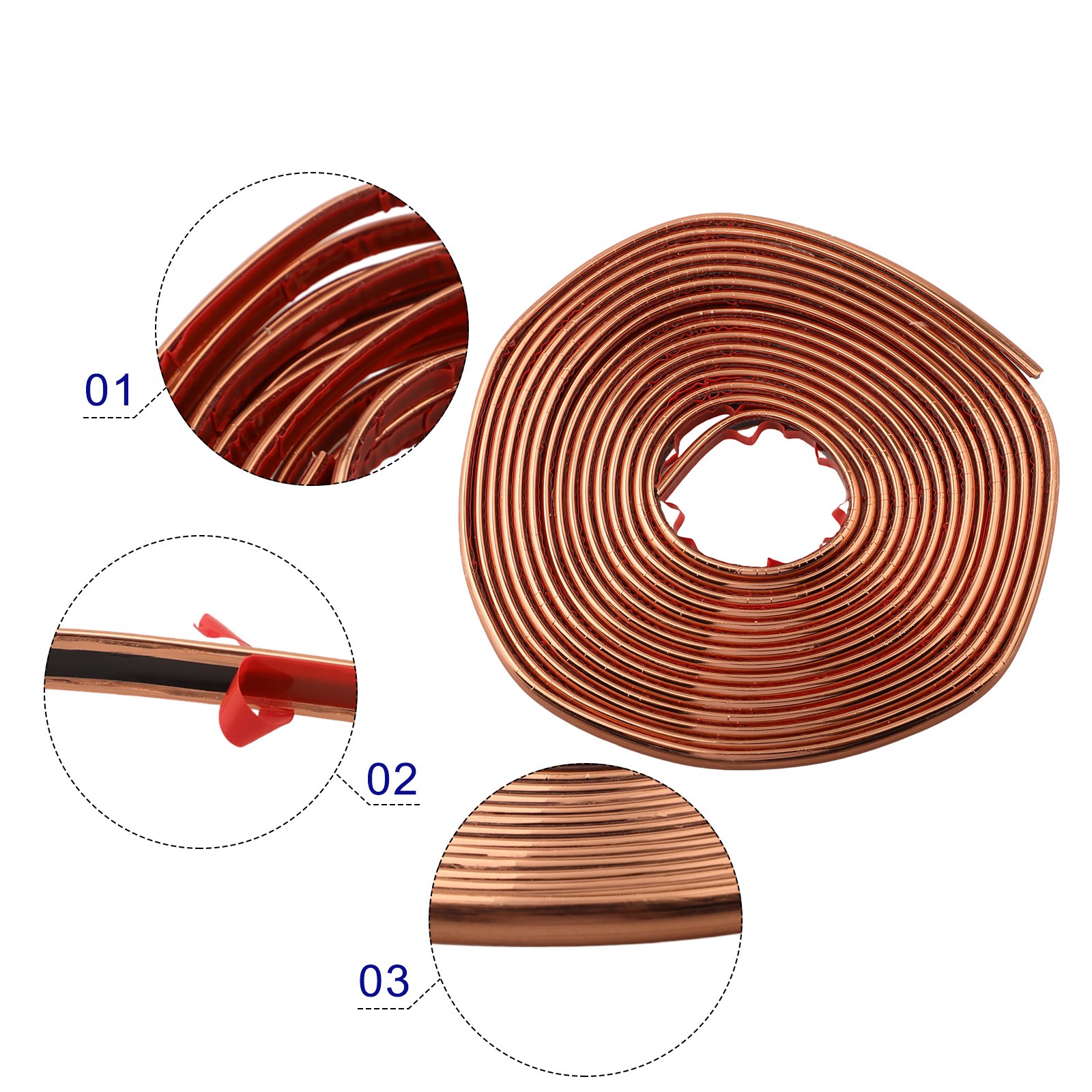 3D Hochglanz PVC Eck Zierleiste 0 8CM x 5M Stil und Schutz kombiniert - Bild 57 von 65