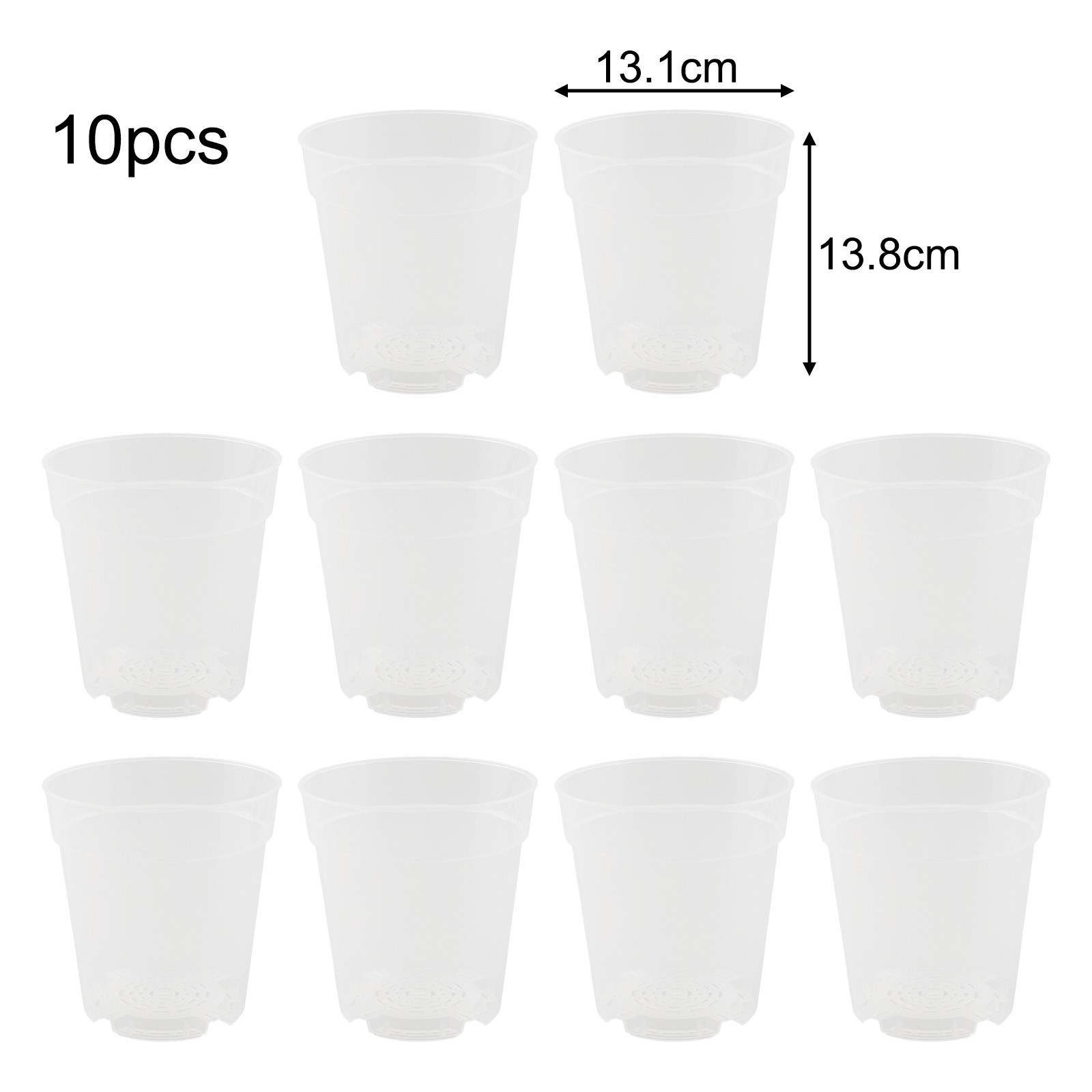 Pots de plantes transparents pots boutiques de fleurs en plastique évite lengorgement co