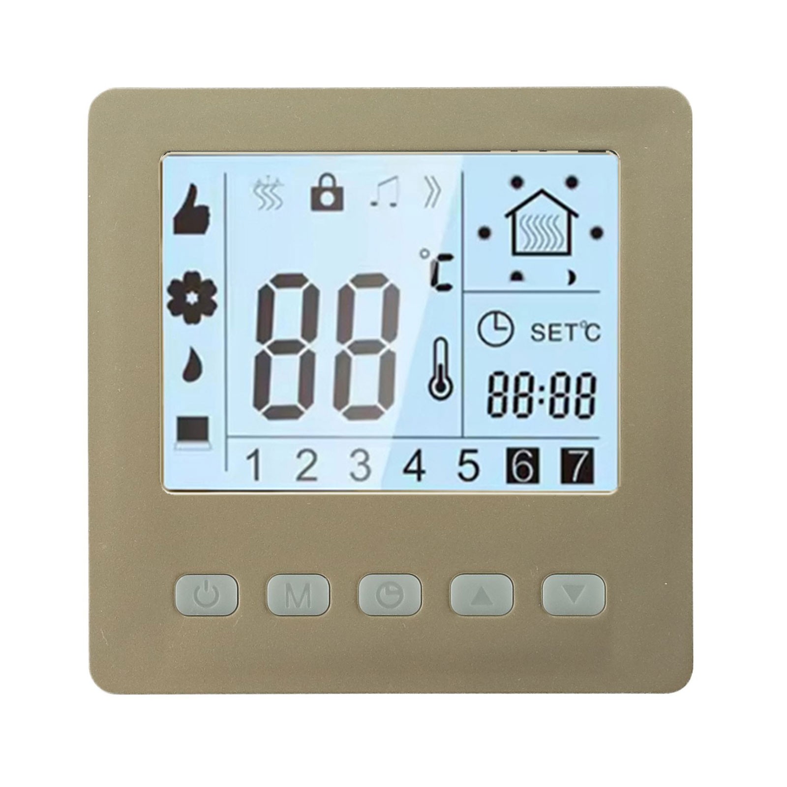 Digital Thermostat for Smart Temperature Control LCD Display and 24H Timer