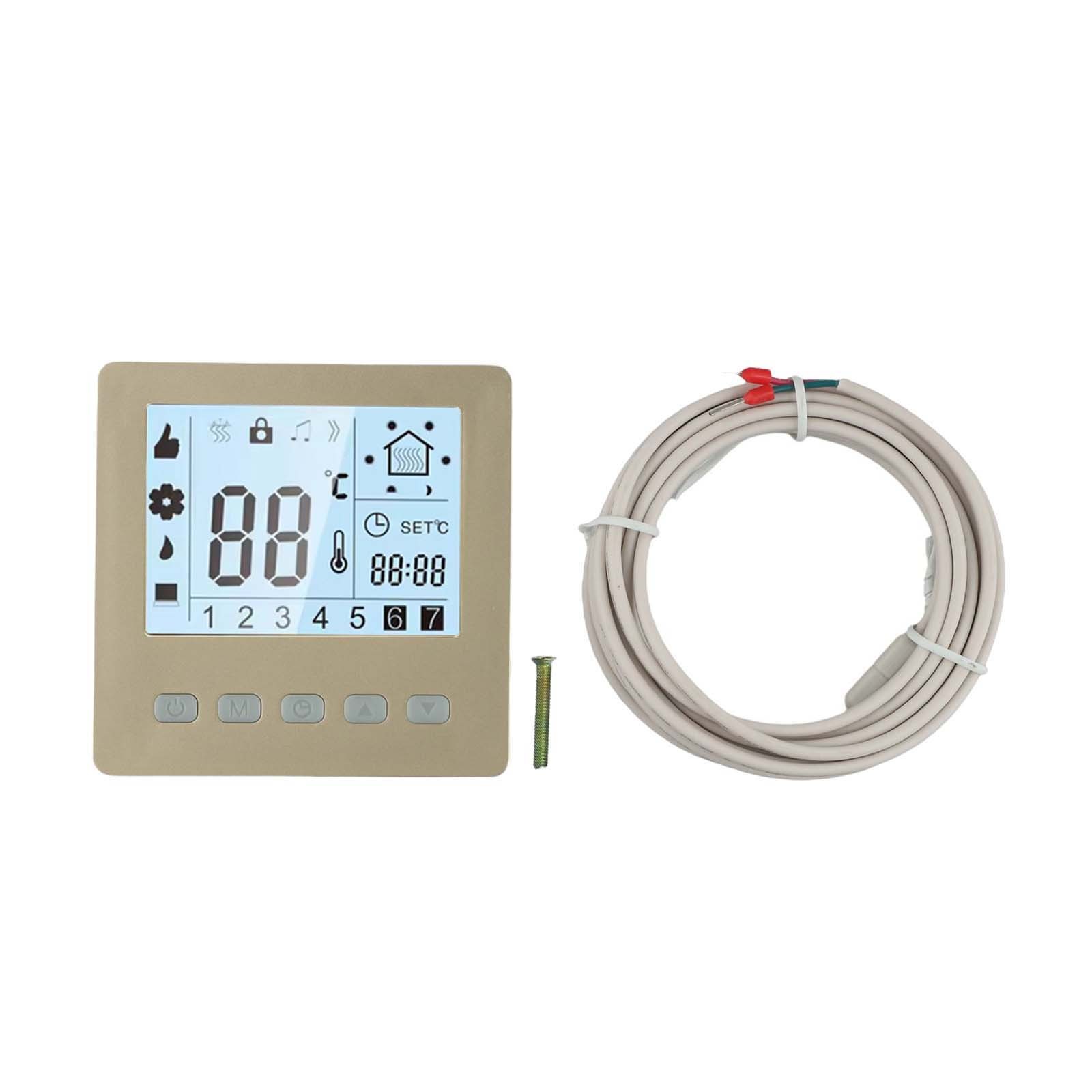 Digital Thermostat for Smart Temperature Control LCD Display and 24H Timer