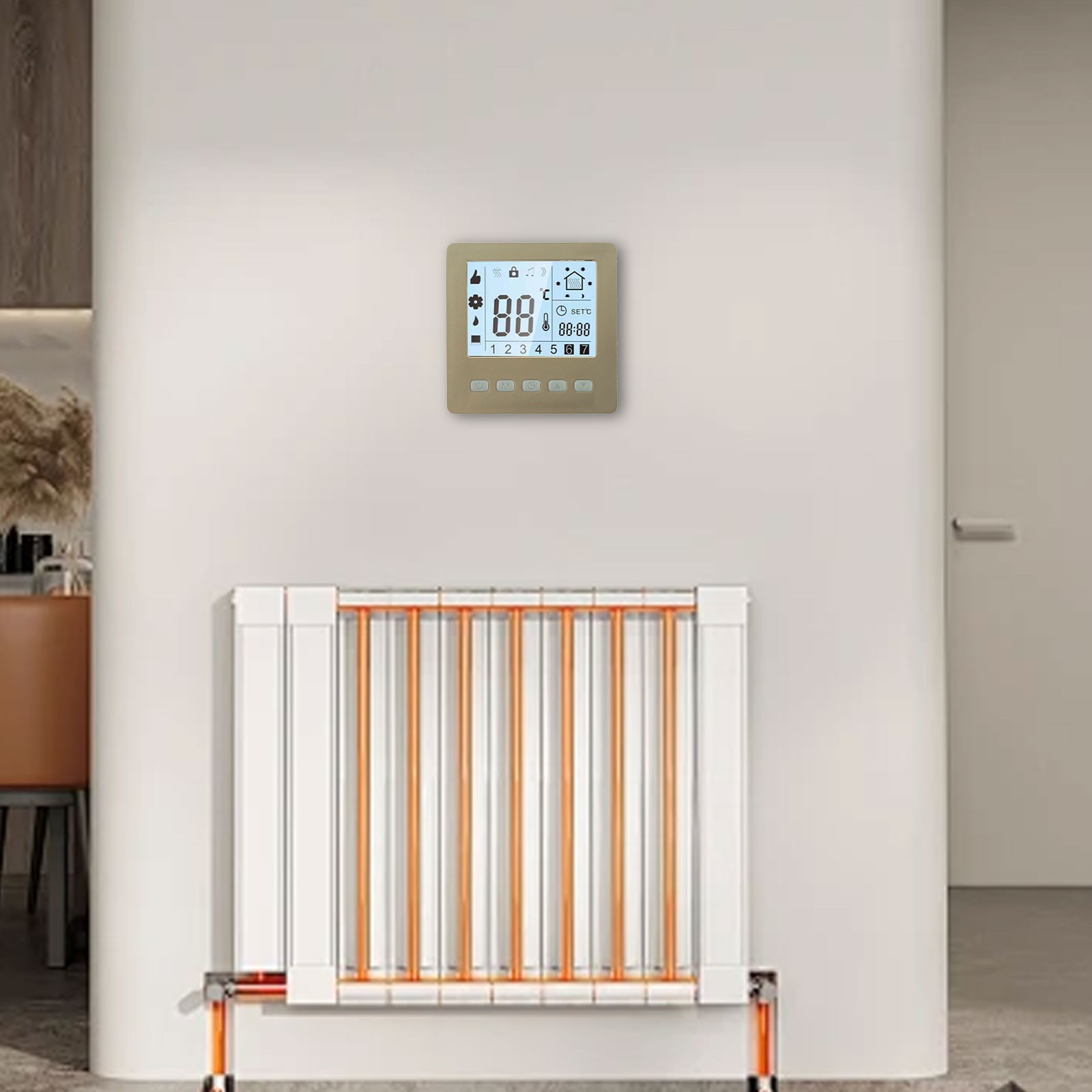 Digital Thermostat for Smart Temperature Control LCD Display and 24H Timer