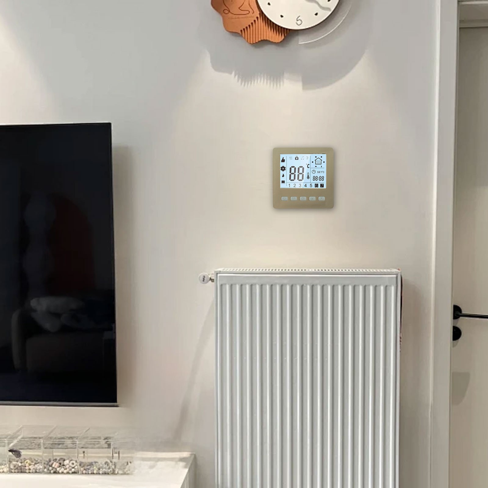 Digital Thermostat for Smart Temperature Control LCD Display and 24H Timer