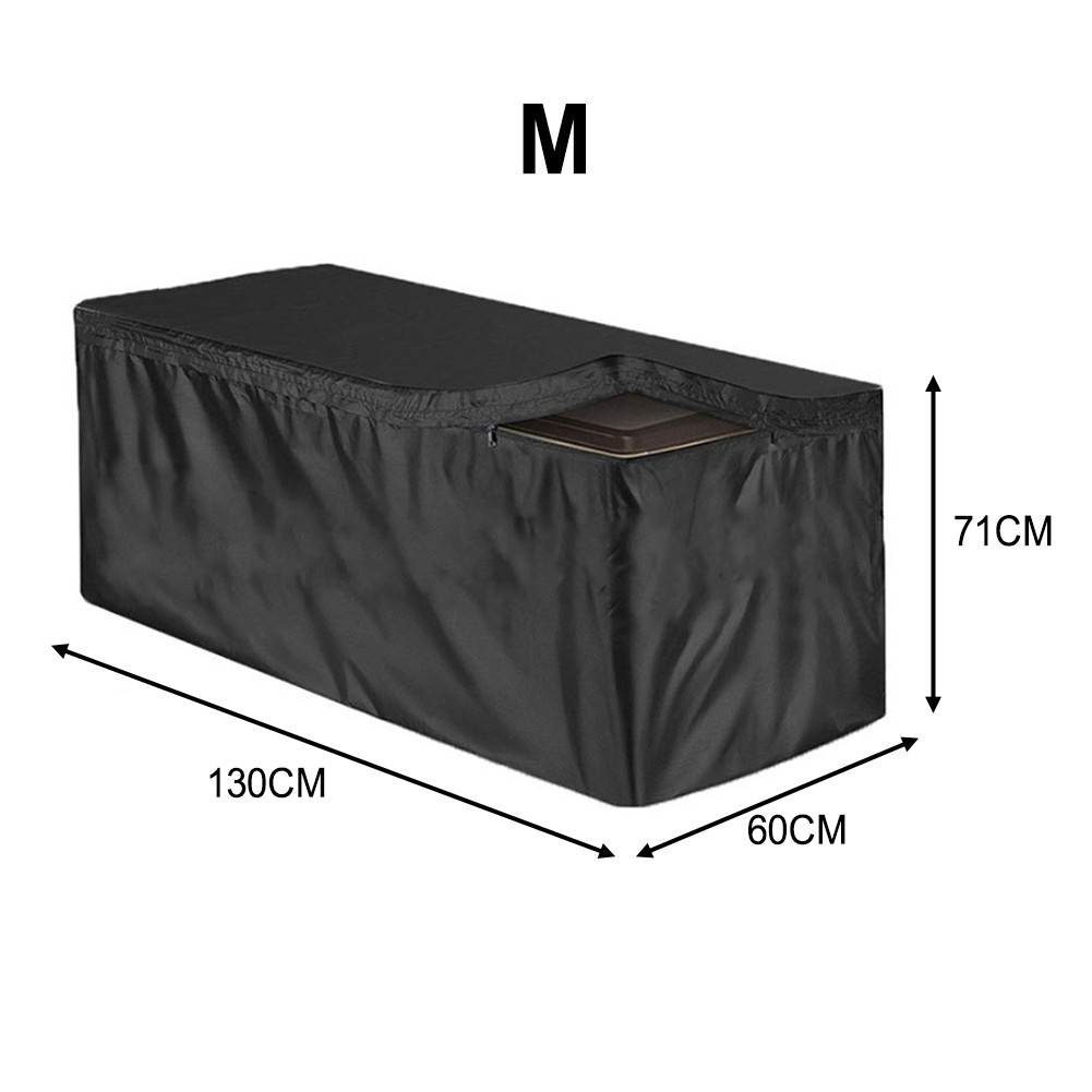 For Outdoor Furniture Rectangle Storage Box Cover Heavy Duty 210D Waterproof - Picture 15 of 18