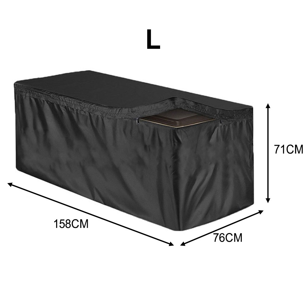 For Outdoor Furniture Rectangle Storage Box Cover Heavy Duty 210D Waterproof - Picture 17 of 18