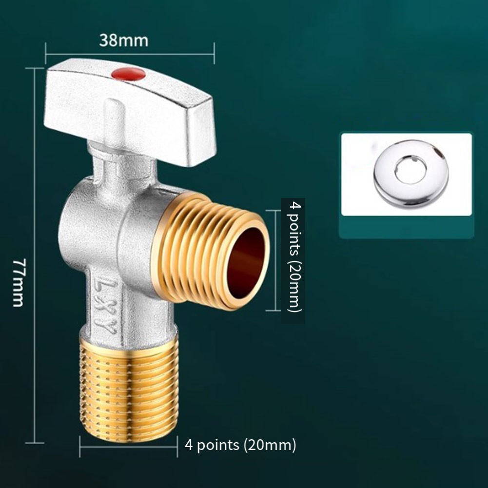 Vanne triangulaire achats en laiton pour chauffe-eau chaude et froide à haut débit