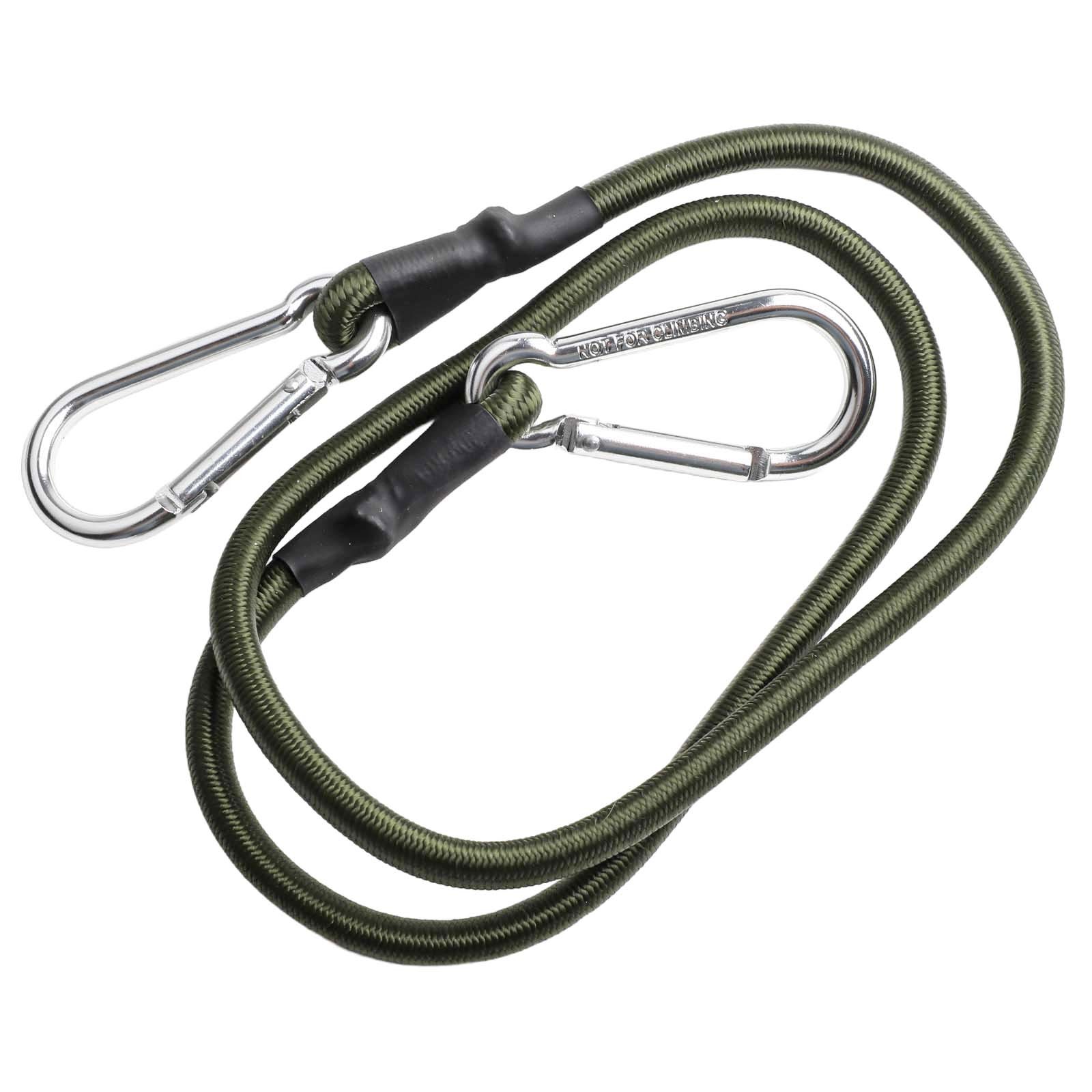 Flexible Carabiner Hook Bungee Straps 30/60/90/120cm Length Black Color - Picture 40 of 53