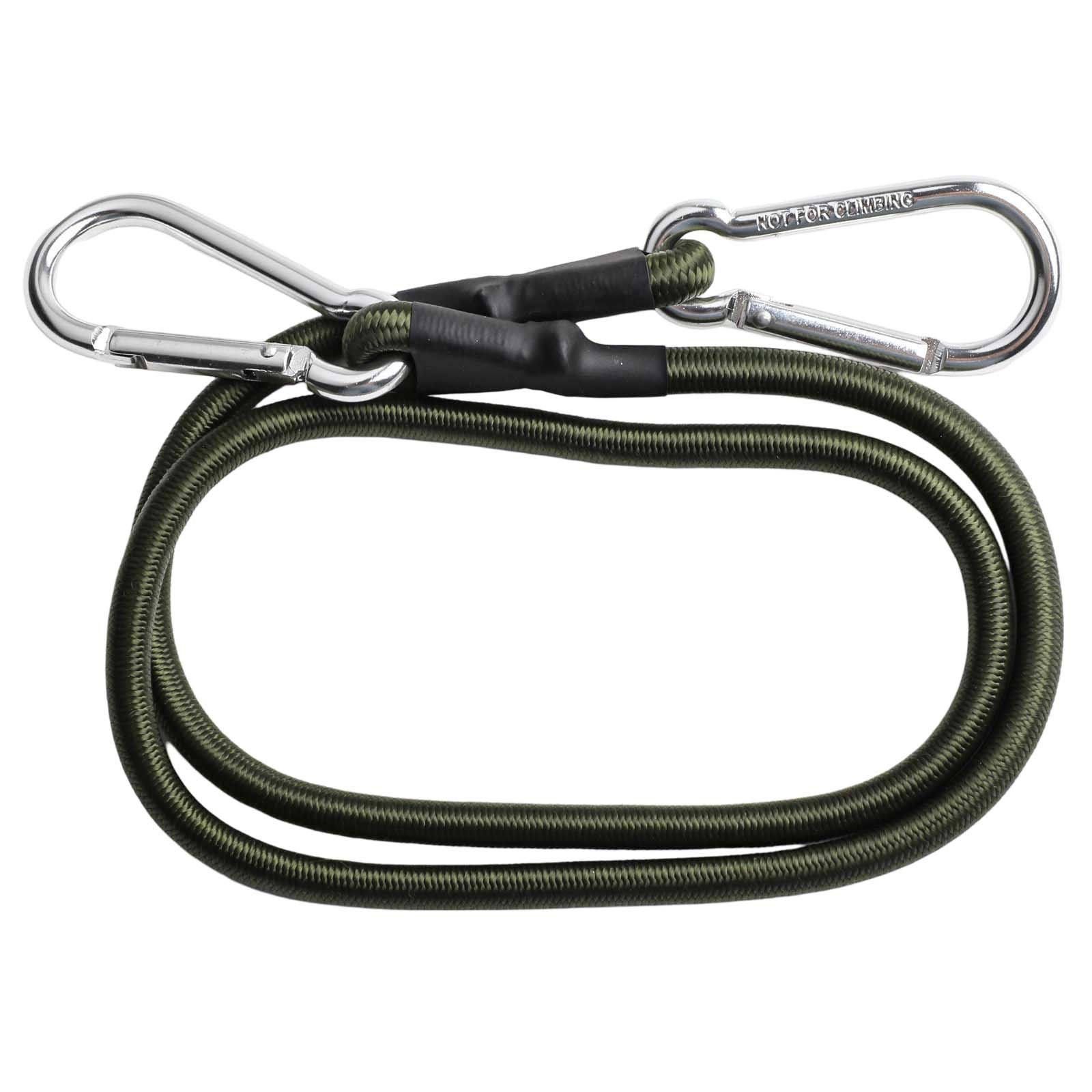 Flexible Carabiner Hook Bungee Straps 30/60/90/120cm Length Black Color - Picture 39 of 53