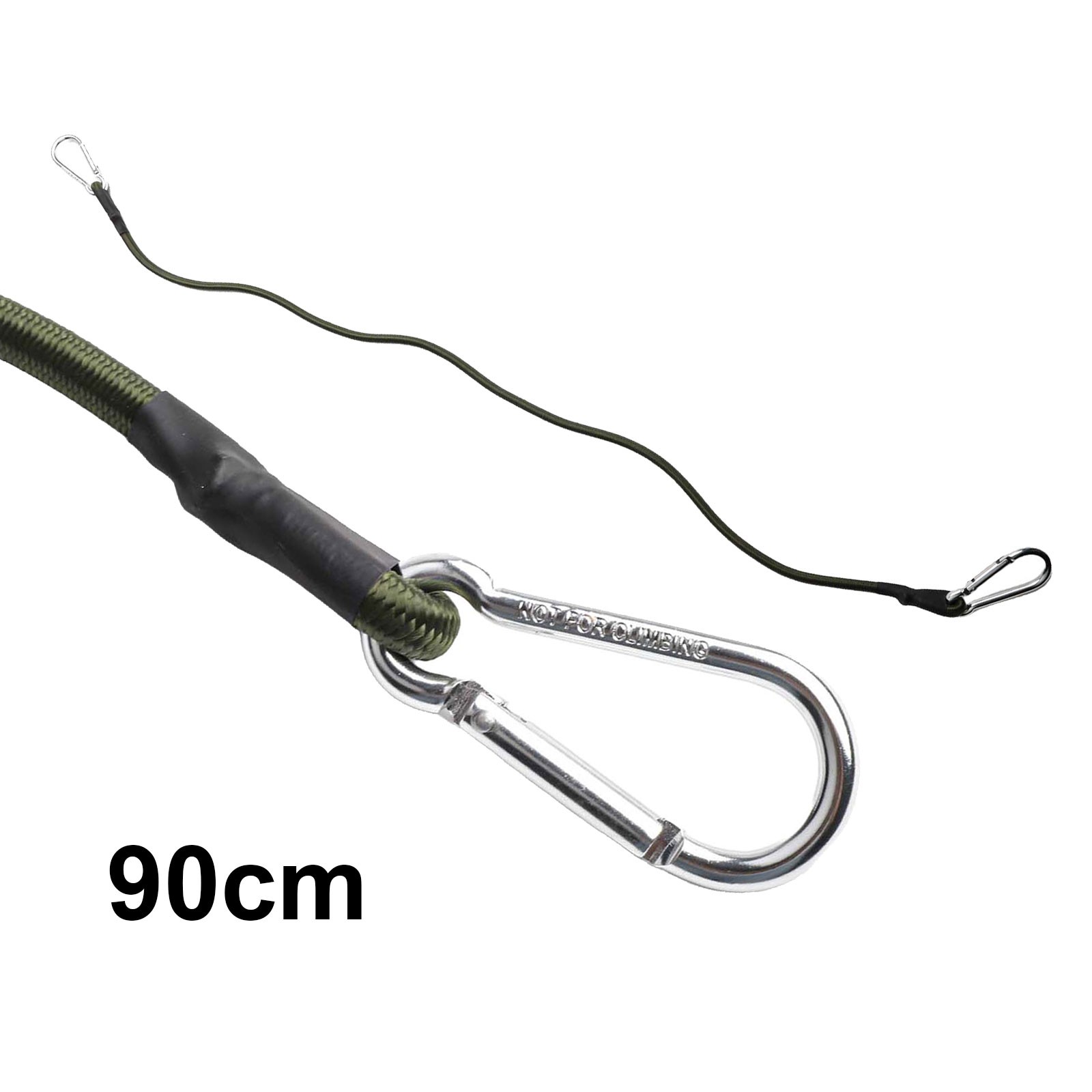 Flexible Carabiner Hook Bungee Straps 30/60/90/120cm Length Black Color - Picture 38 of 53