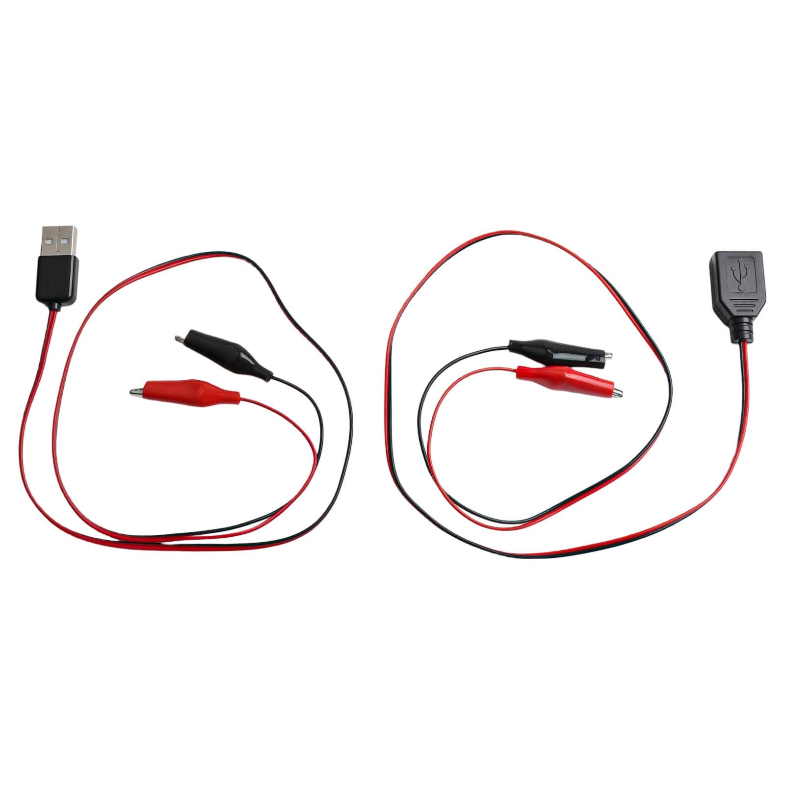 For Alligator Clip Test Cable USB Male to Female Power Connection 60CM - Picture 28 of 31
