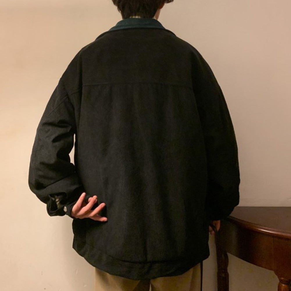 Stylisches Herren Cord Sakko Oversized Fit mit farbigem Patchwork Design - Picture 20 of 96