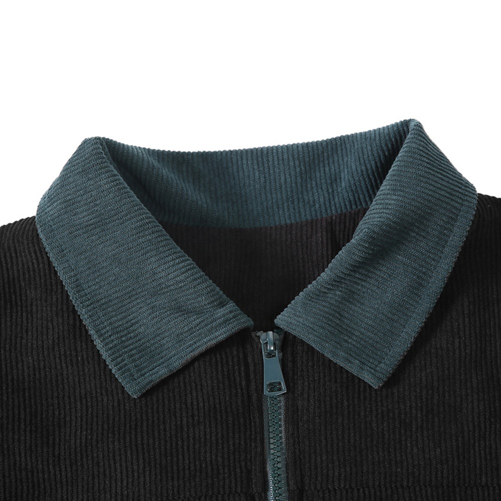 Stylisches Herren Cord Sakko Oversized Fit mit farbigem Patchwork Design - Picture 24 of 96