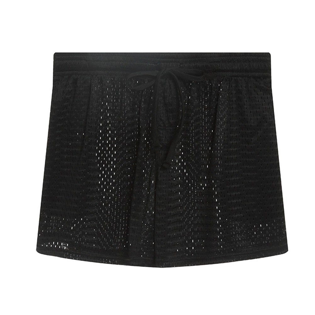 Boxer uomo in rete stile lingerie pantaloncini vita media slip mutande comode - Foto 13 di 27