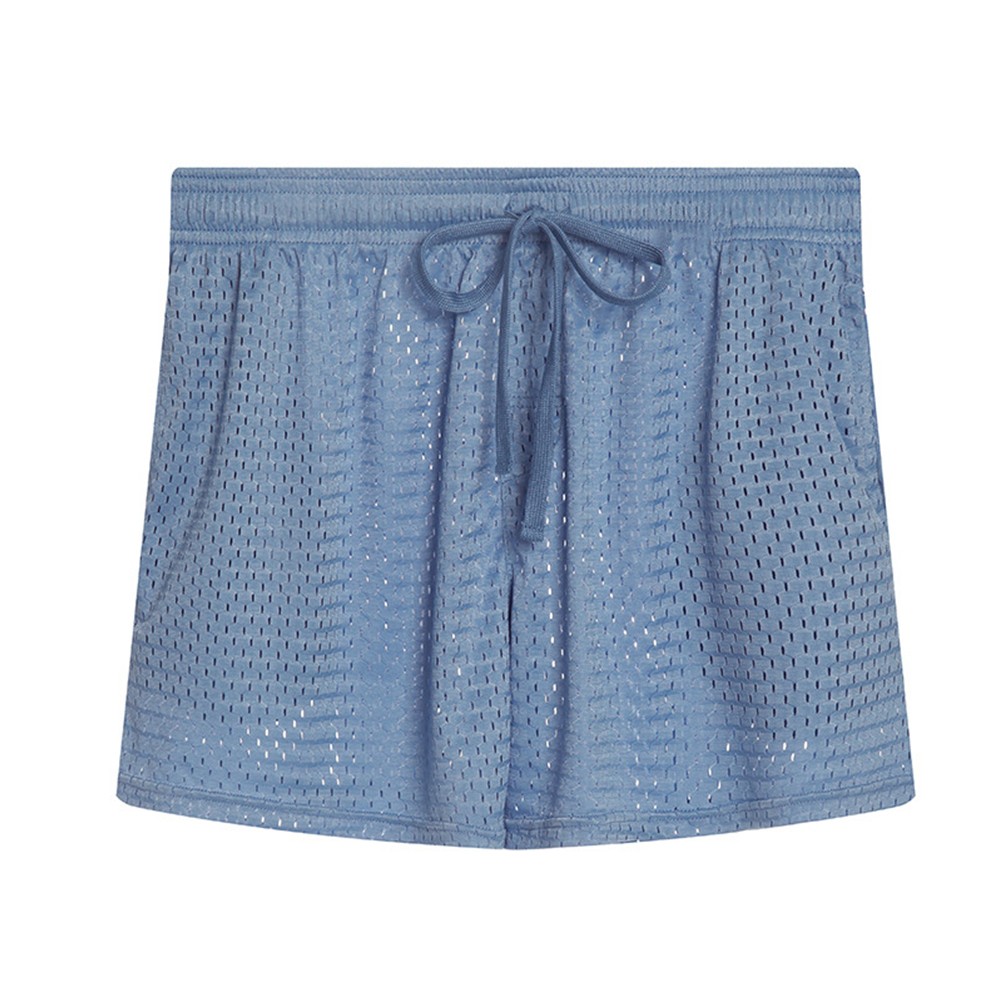Boxer uomo in rete stile lingerie pantaloncini vita media slip mutande comode - Foto 22 di 27