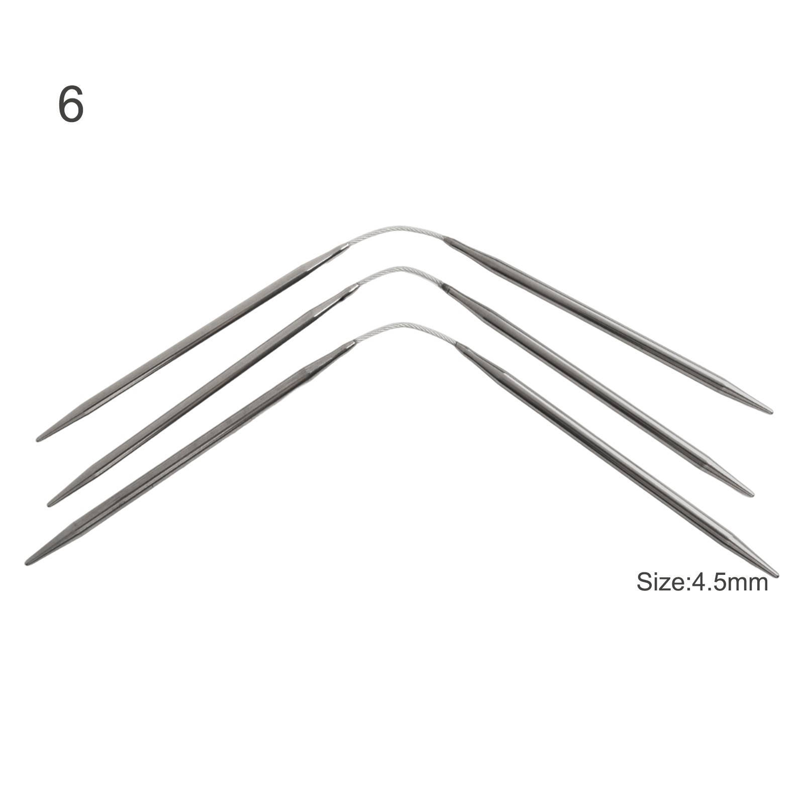 Multisize Stainless Steel Circular Knitting Needles for All Skill Levels - Picture 57 of 75