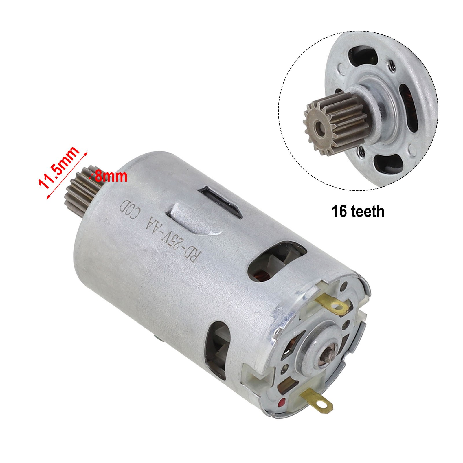 16.8v/25v Ratchet Wrench Motor 16 Teeth For Cordless Electric Drill Screwdriver - Picture 37 of 42