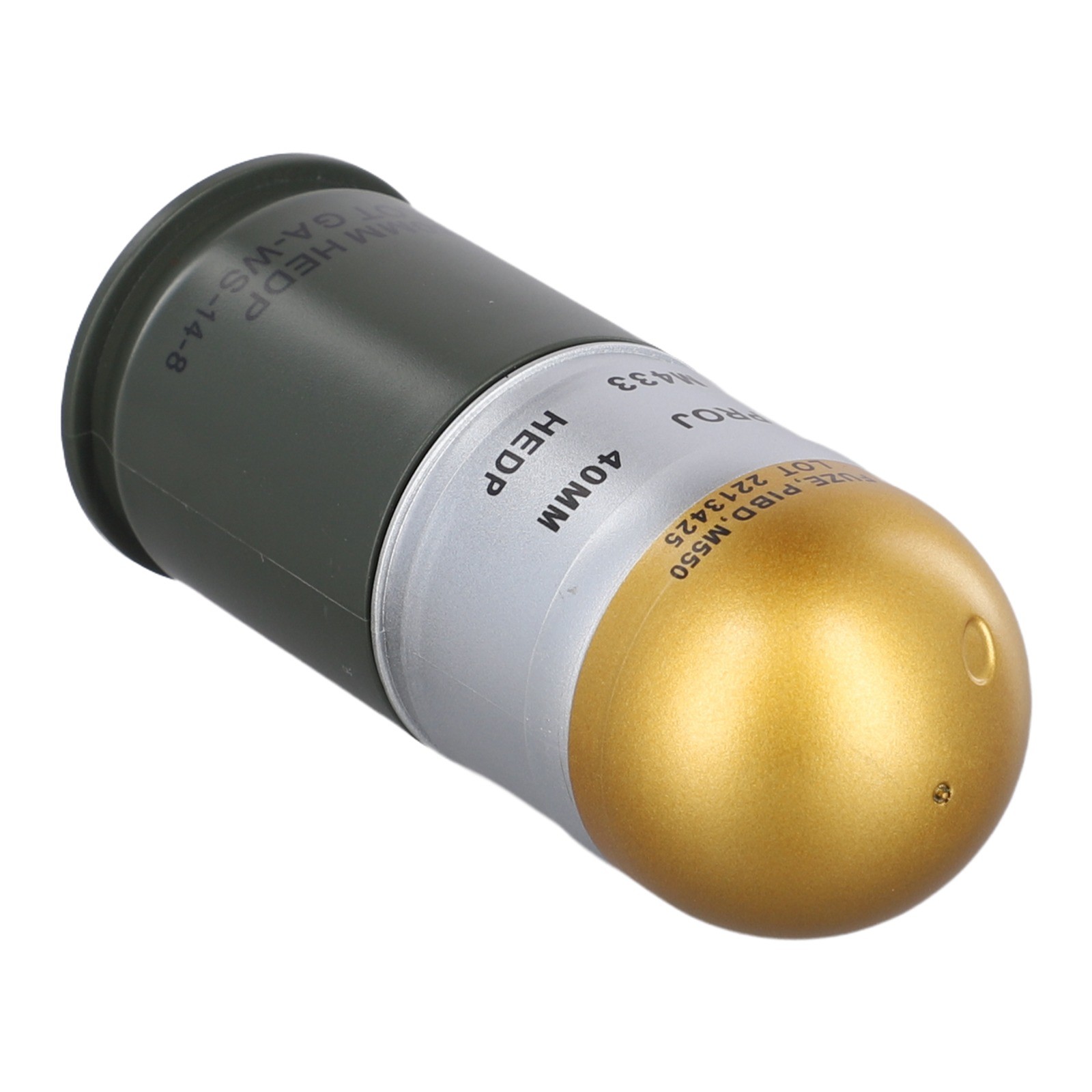 Functional M433 HEDP 40mm Cartridge Dummy Grenade with Mini
