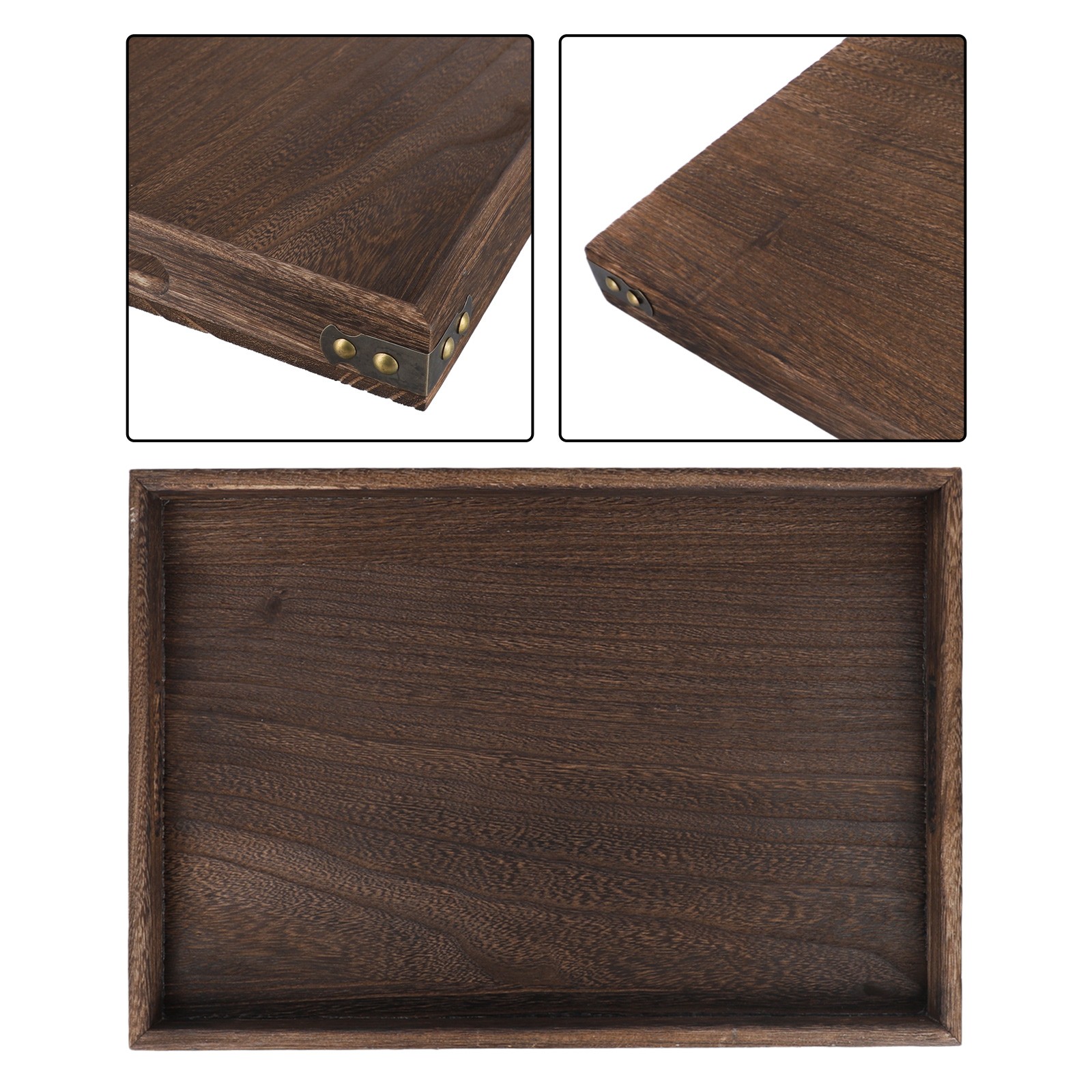 Tea Table Tray Set Wooden Tray Set Elegant Design Powerful Storage Capabilities - Picture 30 of 37