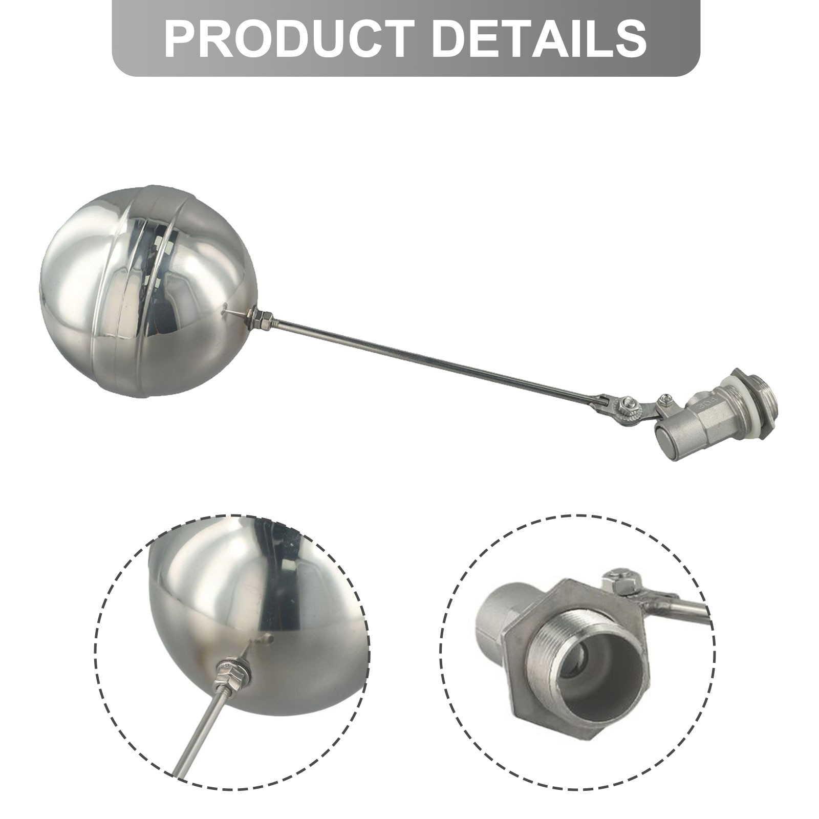 Cylindrical Stainless Steel Float Valve Suitable For Water Tank Management - Picture 34 of 50