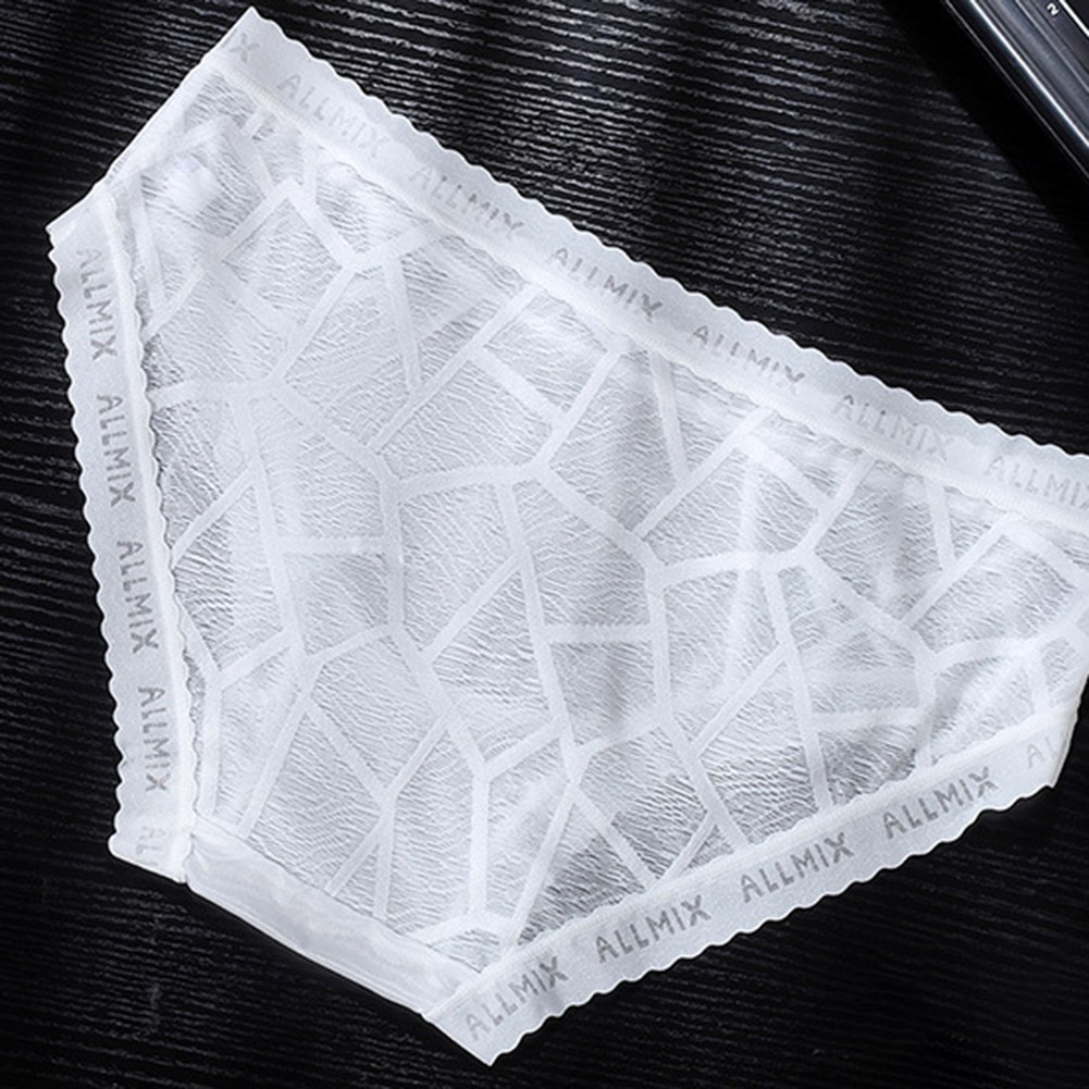 Men's Soft Nylon Briefs Breathable Low Waist Underwear with Sexy Hollow Design - Picture 14 of 22