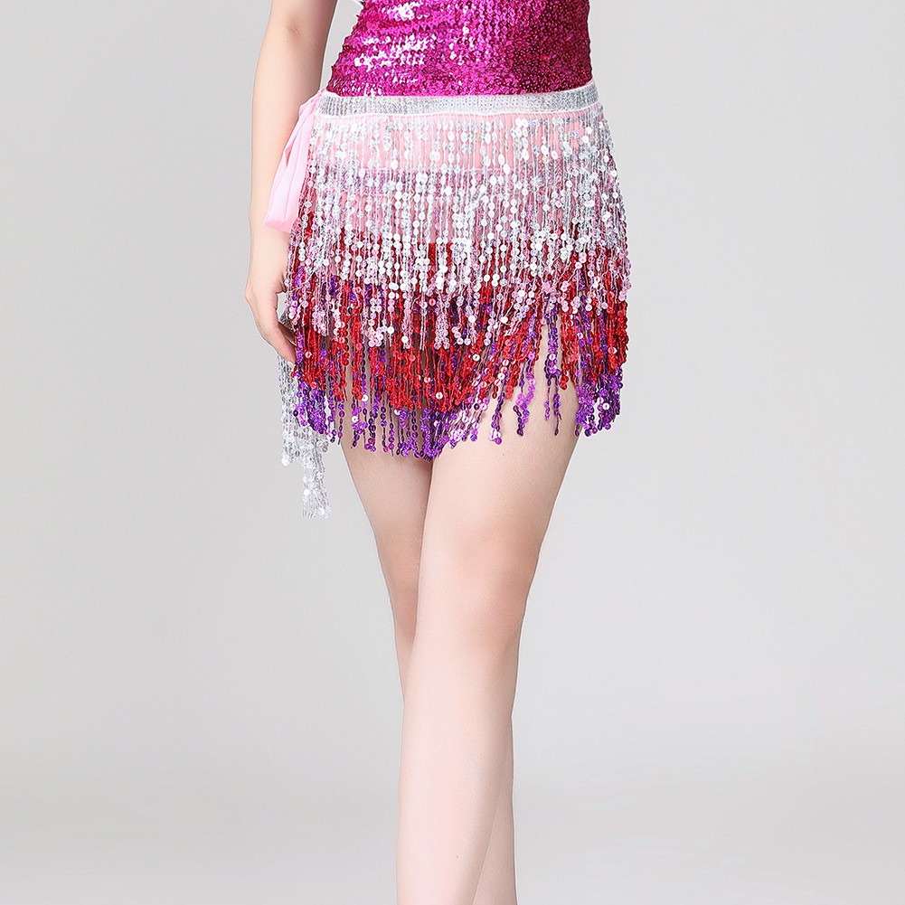 Lace Hip Scarf with Sequin Tassels Ideal for Indian Dance and Women's Costumes - Picture 70 of 74