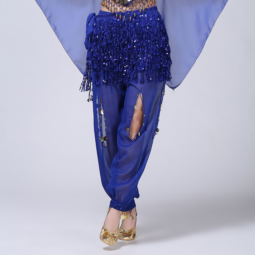 Lace Hip Scarf with Sequin Tassels Ideal for Indian Dance and Women's Costumes - Picture 47 of 74