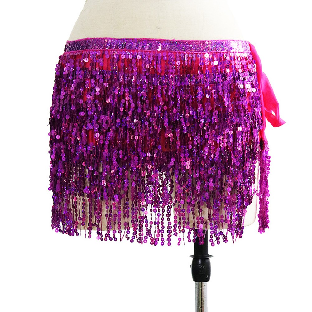 Lace Hip Scarf with Sequin Tassels Ideal for Indian Dance and Women's Costumes - Picture 52 of 74