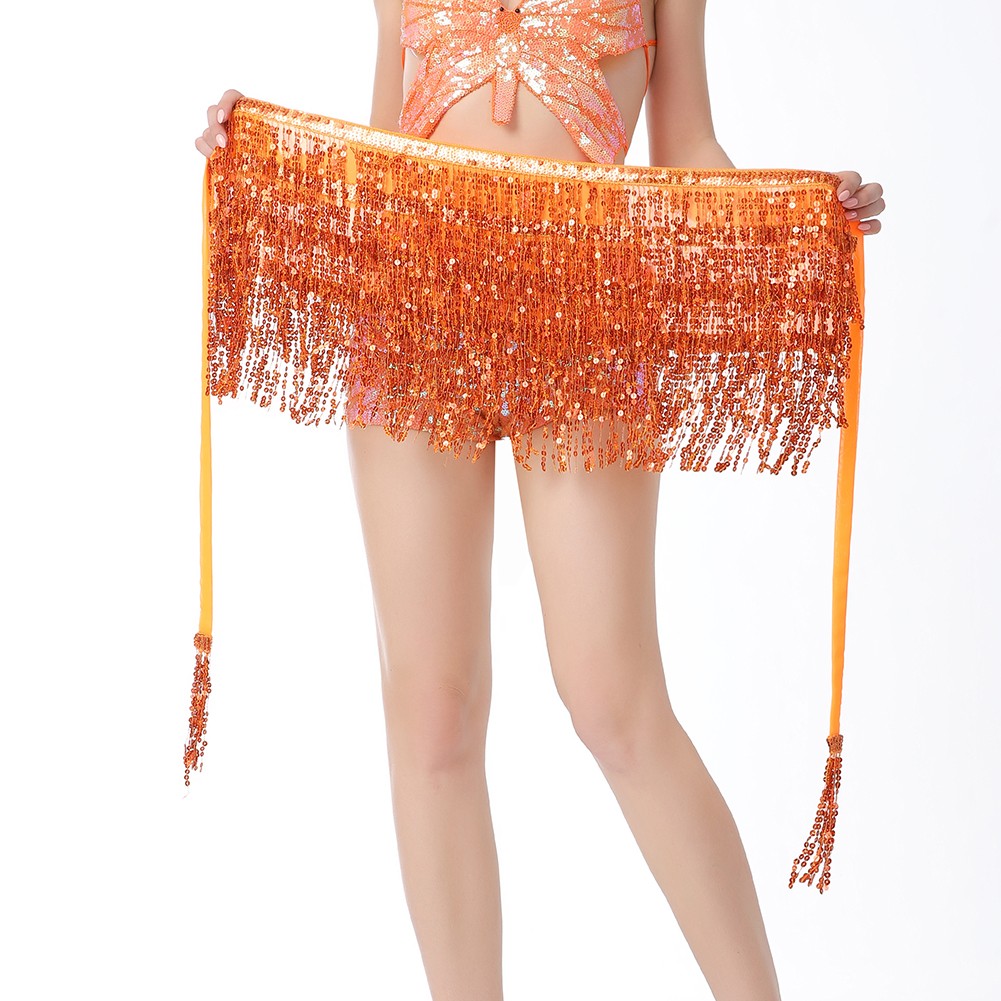 Lace Hip Scarf with Sequin Tassels Ideal for Indian Dance and Women's Costumes - Picture 55 of 74