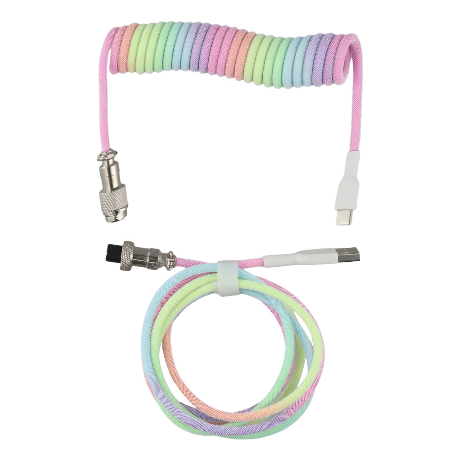 Verschiedene Farboptionen verfügbar in Typ C USB abnehmbare Spiralkabelung - Bild 30 von 41