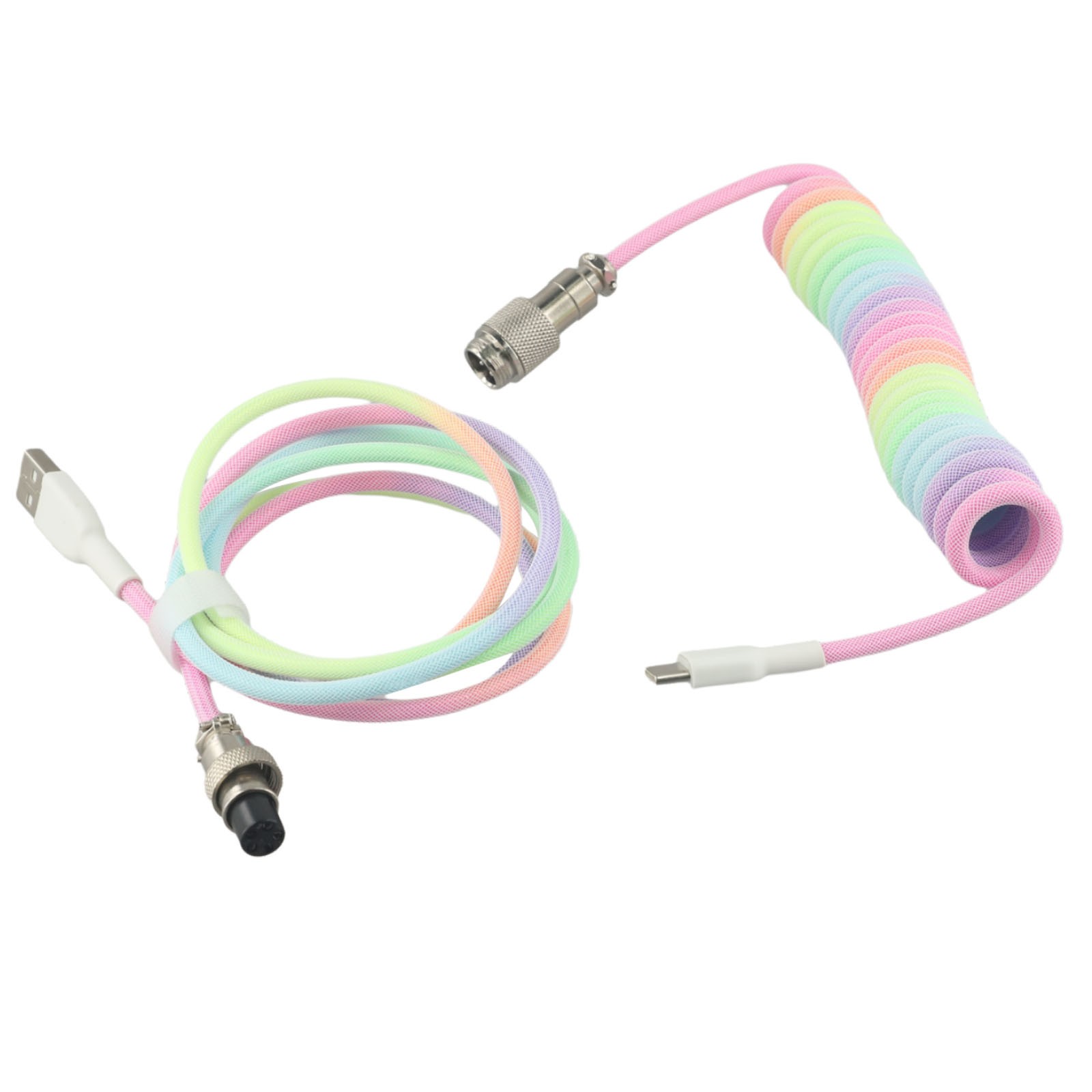 Verschiedene Farboptionen verfügbar in Typ C USB abnehmbare Spiralkabelung - Bild 37 von 41