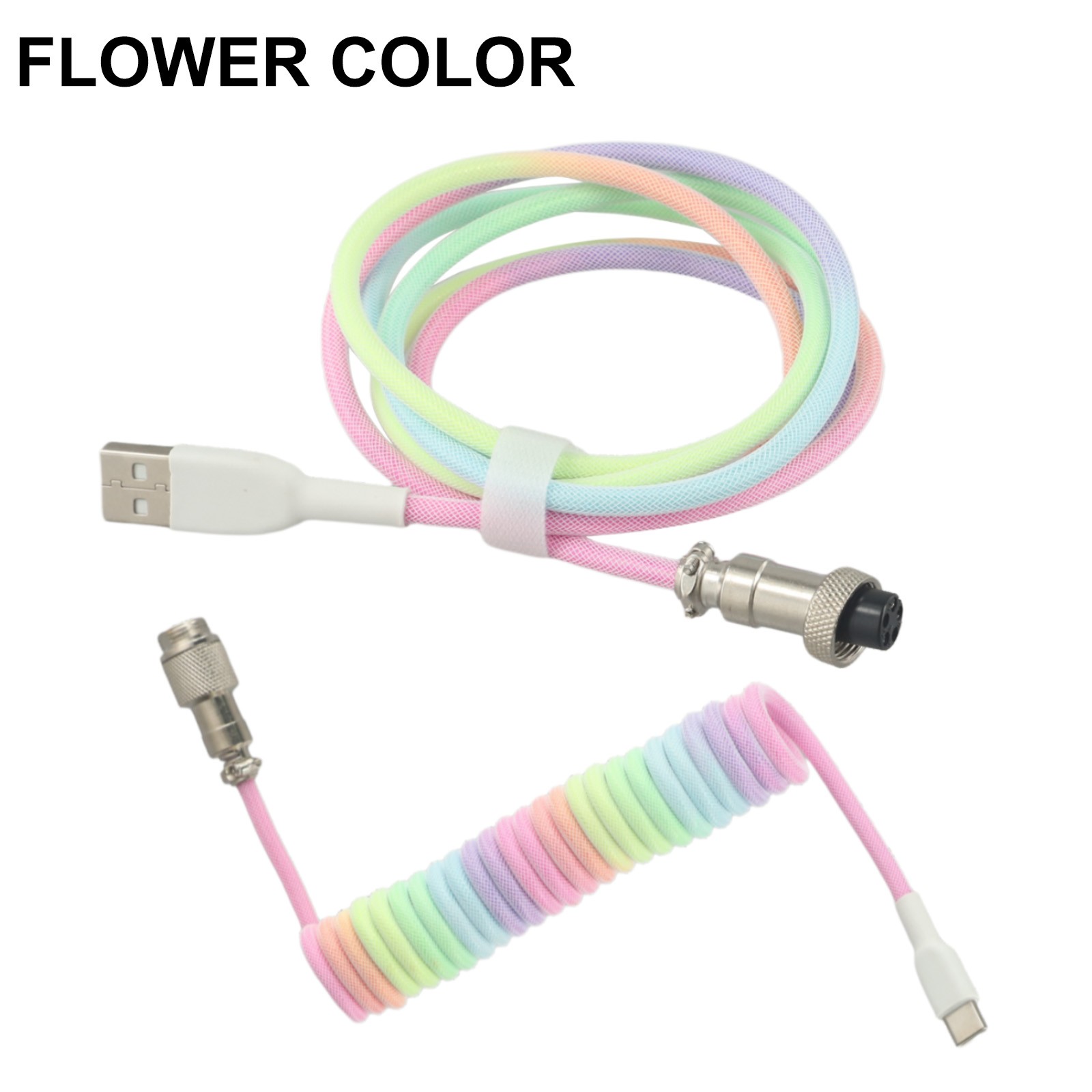 Verschiedene Farboptionen verfügbar in Typ C USB abnehmbare Spiralkabelung - Bild 38 von 41