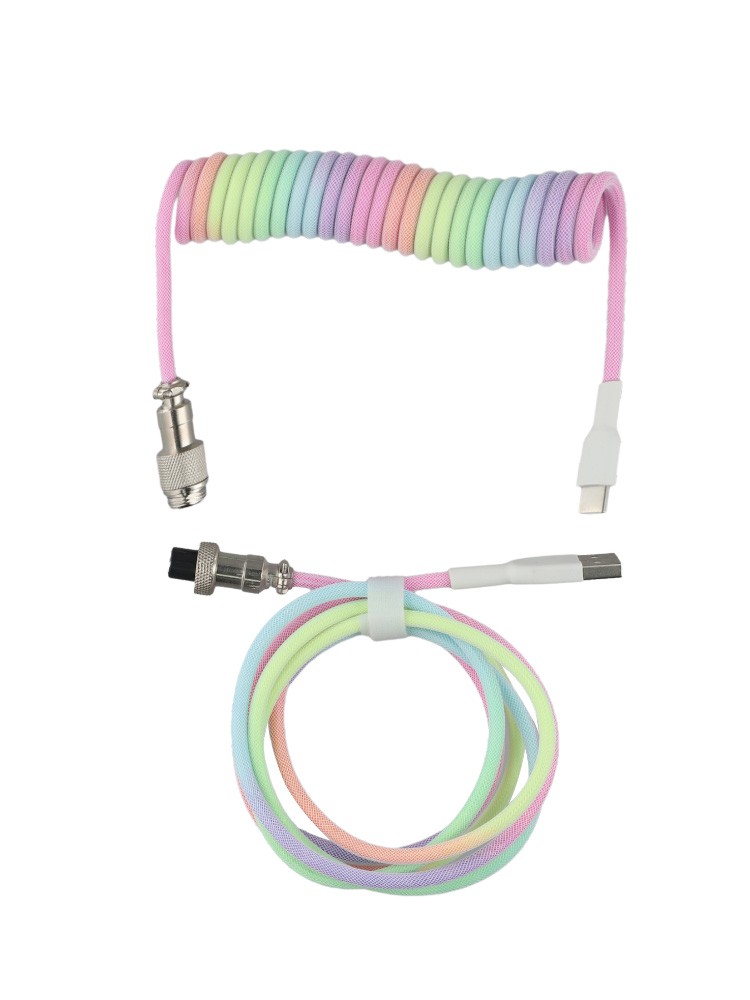 Verschiedene Farboptionen verfügbar in Typ C USB abnehmbare Spiralkabelung - Bild 40 von 41