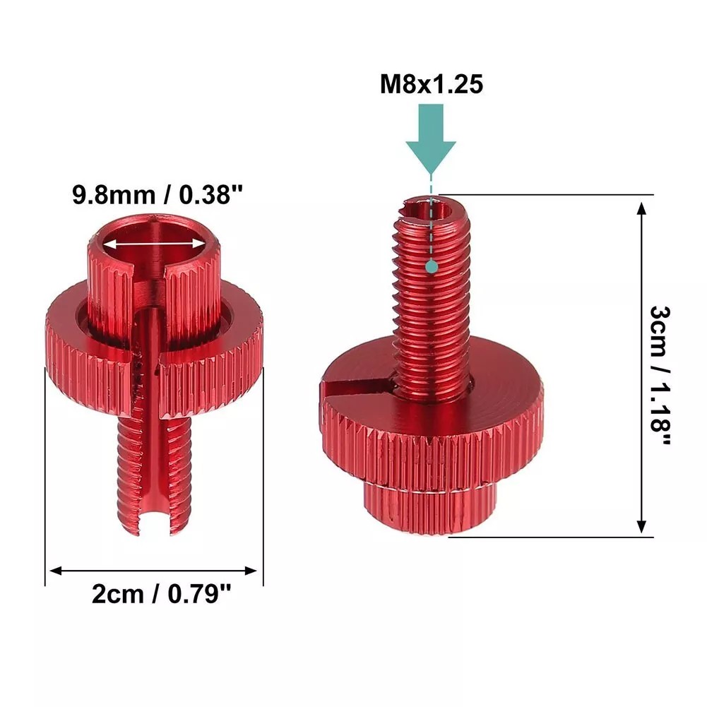 Blue Motorcycle Brake and Clutch Levers Screw Bolt for 8mm Adjuster Pack of 2 - Picture 36 of 40