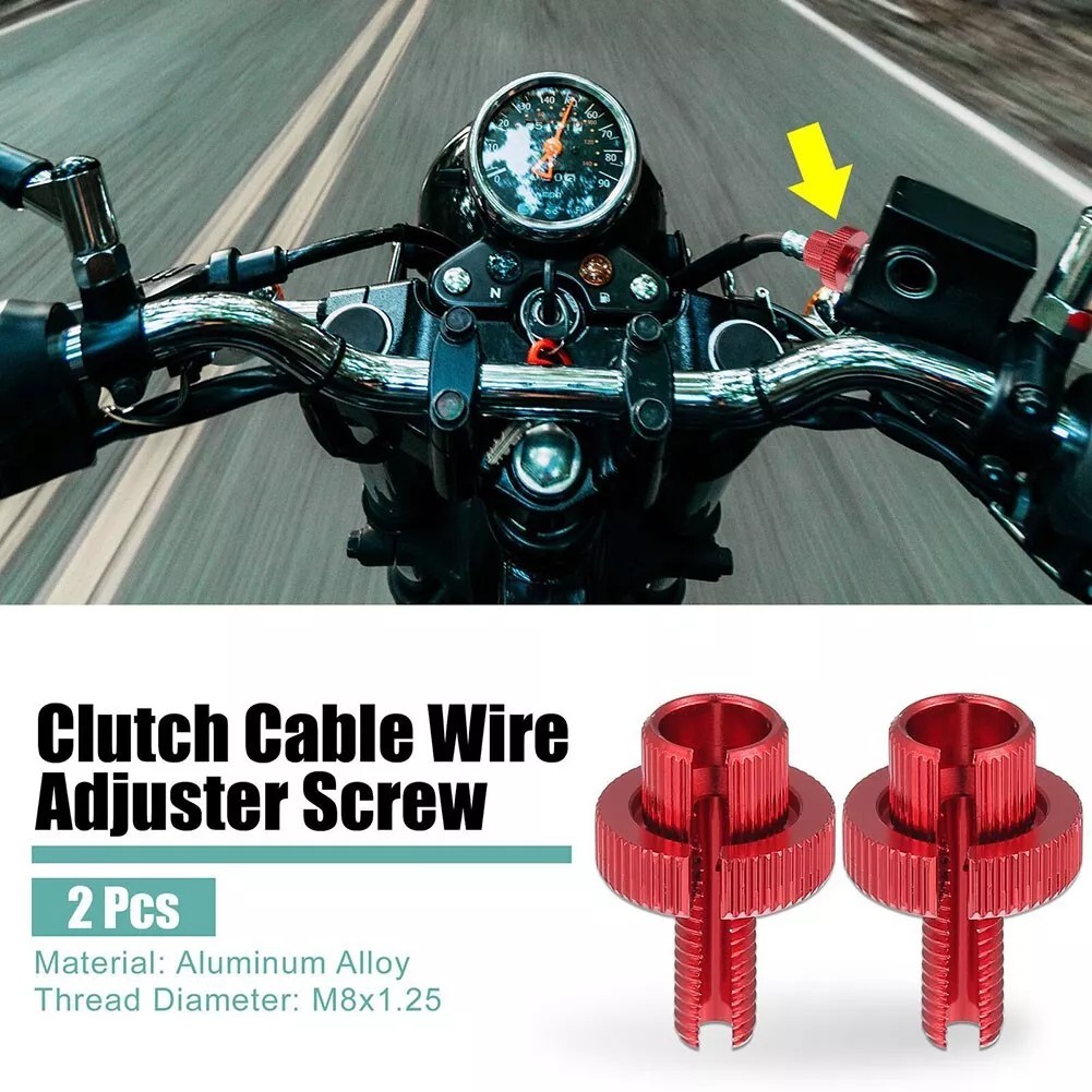 Blue Motorcycle Brake and Clutch Levers Screw Bolt for 8mm Adjuster Pack of 2 - Picture 31 of 40
