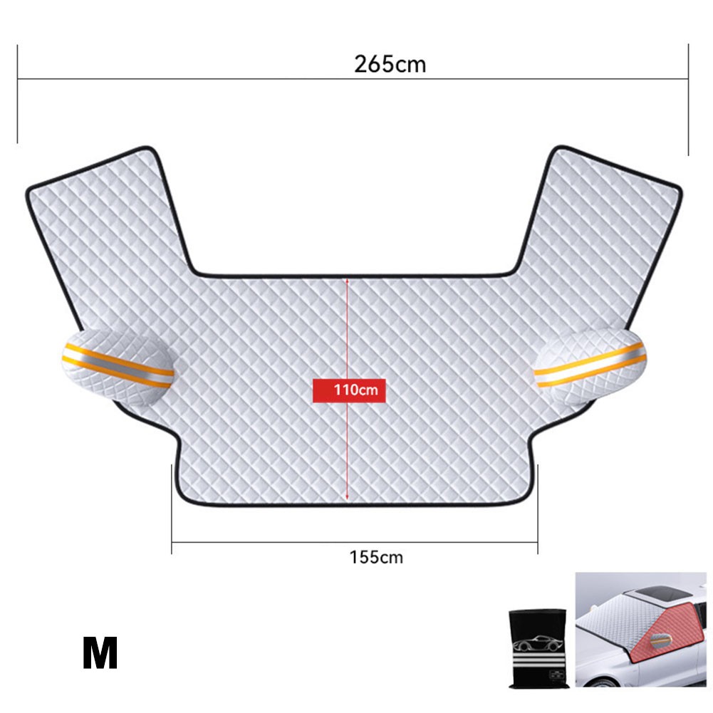 All Season Car Windshield Cover Magnetic Frost and Sunshade Protection - Picture 14 of 35