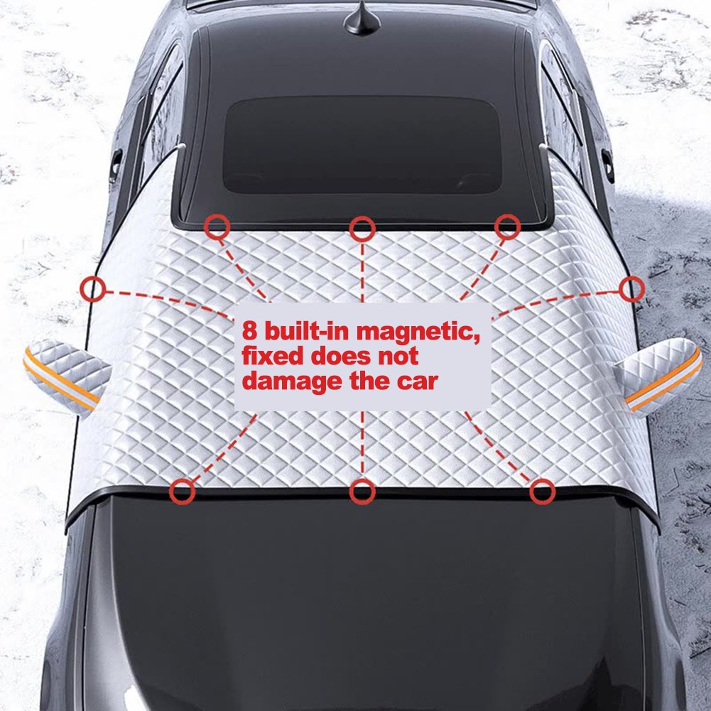 All Season Car Windshield Cover Magnetic Frost and Sunshade Protection - Picture 17 of 35