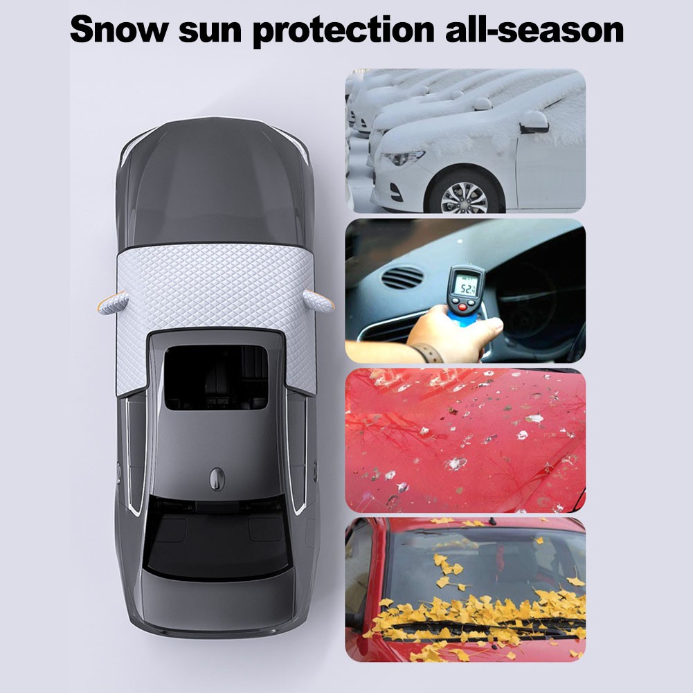 All Season Car Windshield Cover Magnetic Frost and Sunshade Protection - Picture 21 of 35