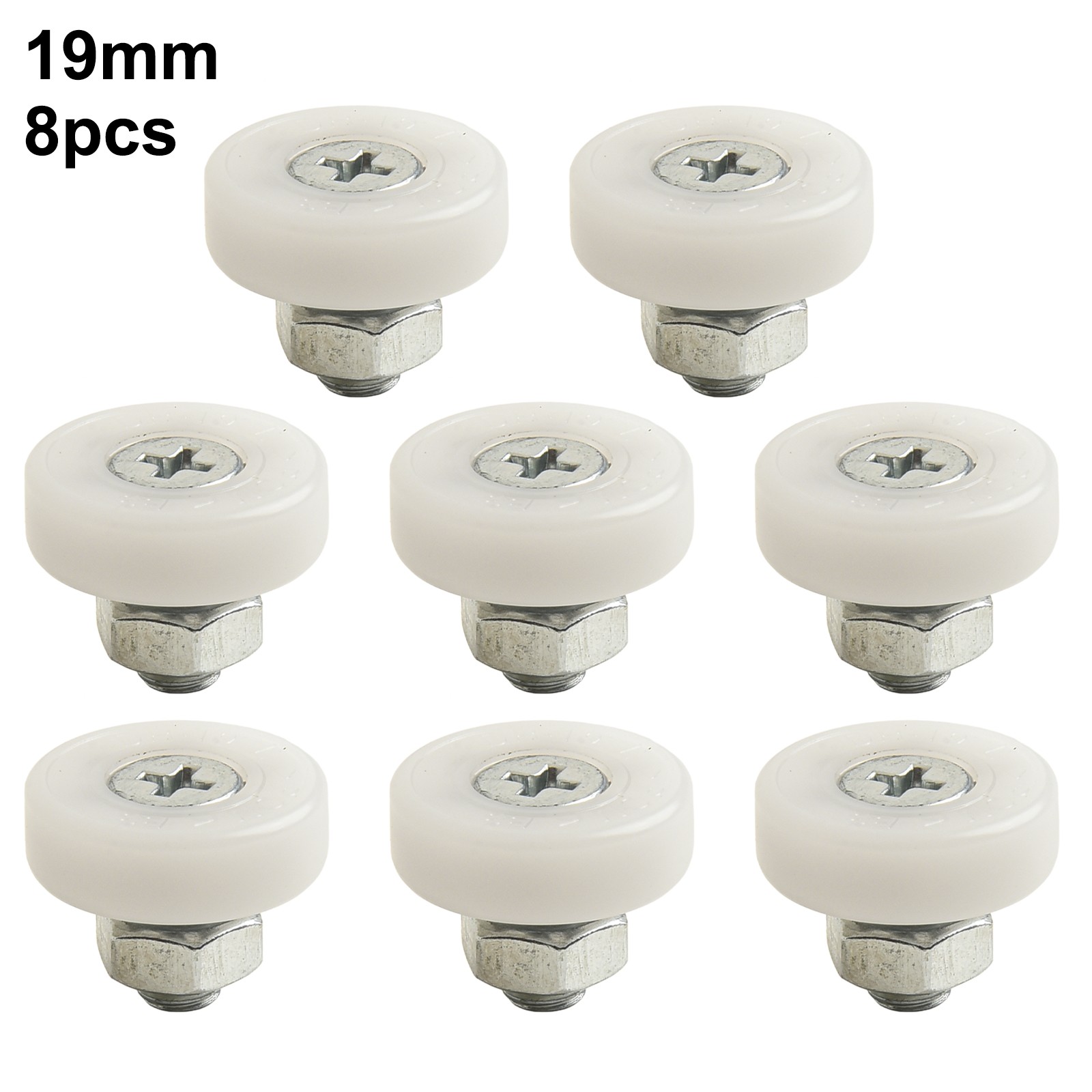 Bearing Drawer Rollers Bearing Pulley Small Wheel Drawer Pulley With Screw 8Pcs