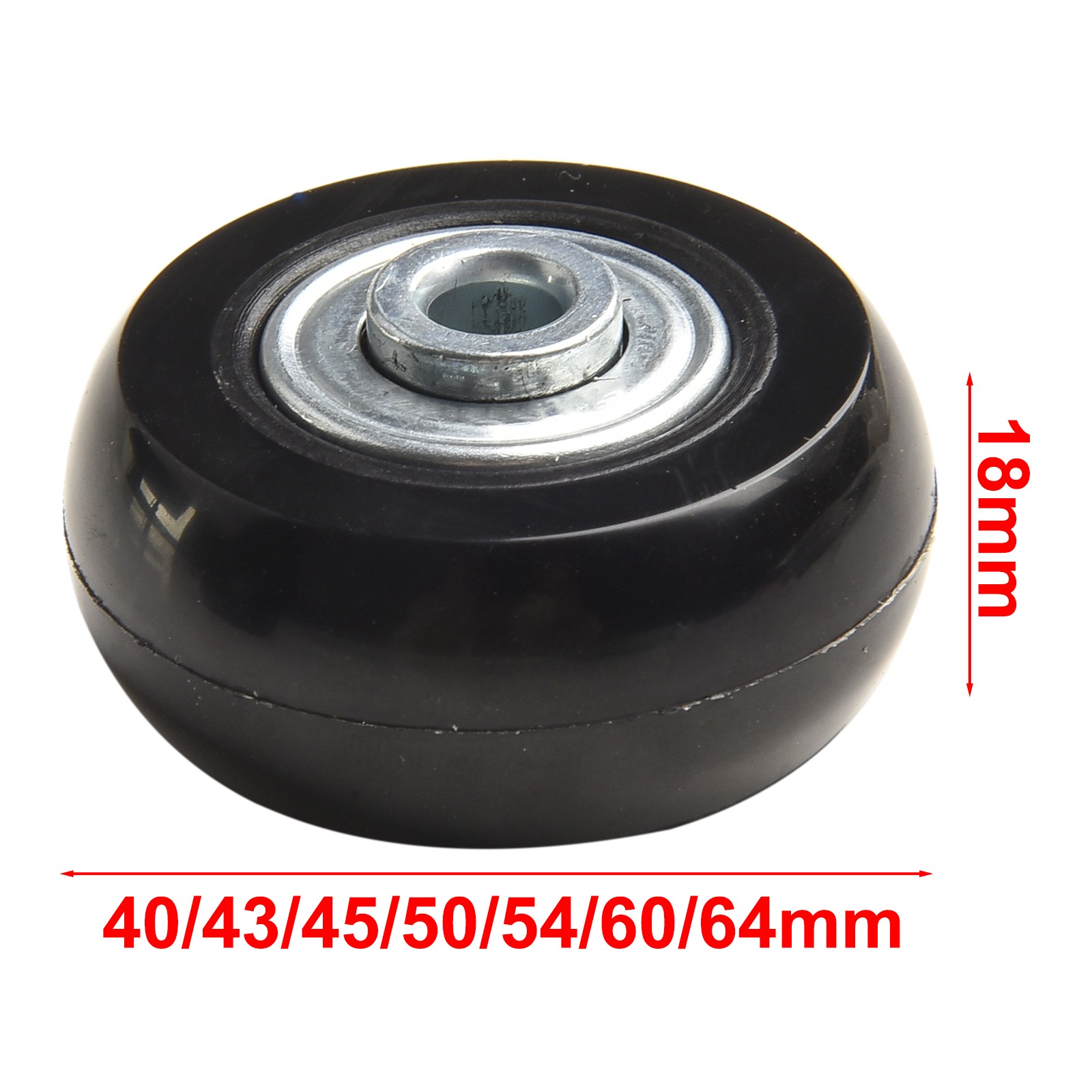 Reliable Suitcase Wheel Replacements Includes Two Black Wheels and Screws