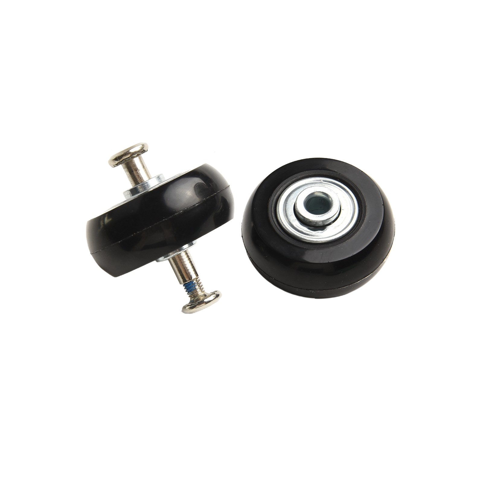 Reliable Suitcase Wheel Replacements Includes Two Black Wheels and Screws