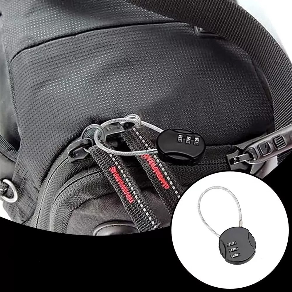 3 Digit Combination Padlock for Gym Lockers Travel Luggage and Bicycles - Picture 24 of 42