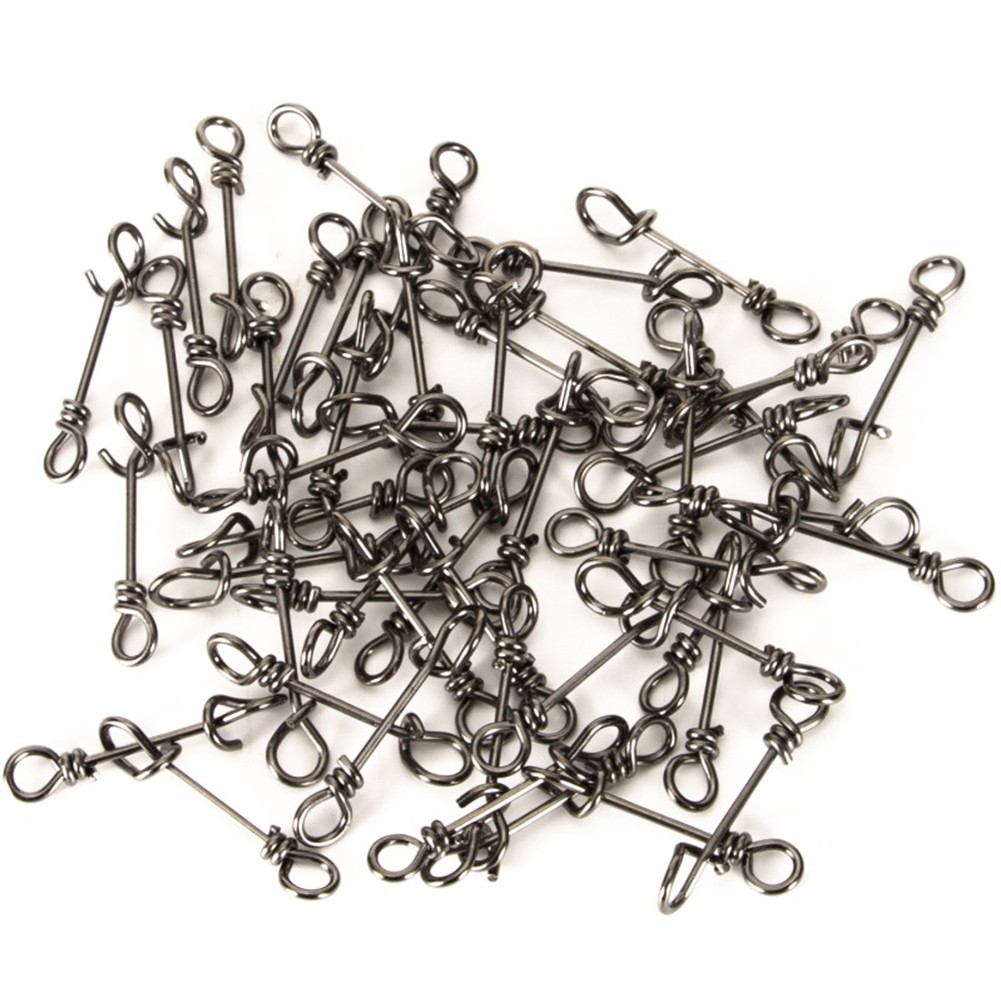 Fishing Accessories 100pcs Stainless Steel Swivel Snaps for Hooks Lines