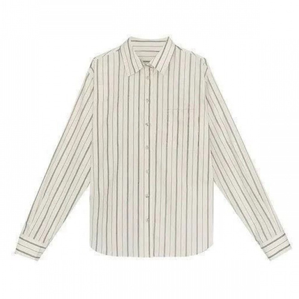 Gorgeous Look Women's Classic Stripe Design Long Sleeve Shirts to Try Out - Picture 14 of 60