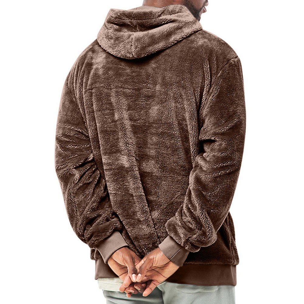 Sweat à capuche ample chaud hiver pour homme manches longues vendre polaire vêtement