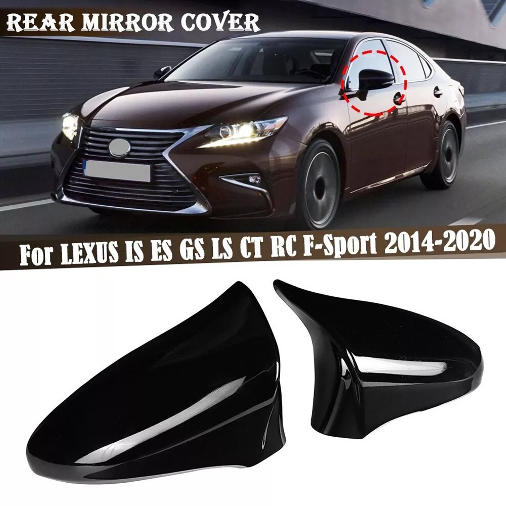 Upgrade Your For Lexus with Stylish Glossy Black Rearview Mirrors Today